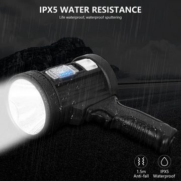 Welikera Taschenlampe Handtaschenlampe, LED-Strahler mit COB-Licht und Solarpanel