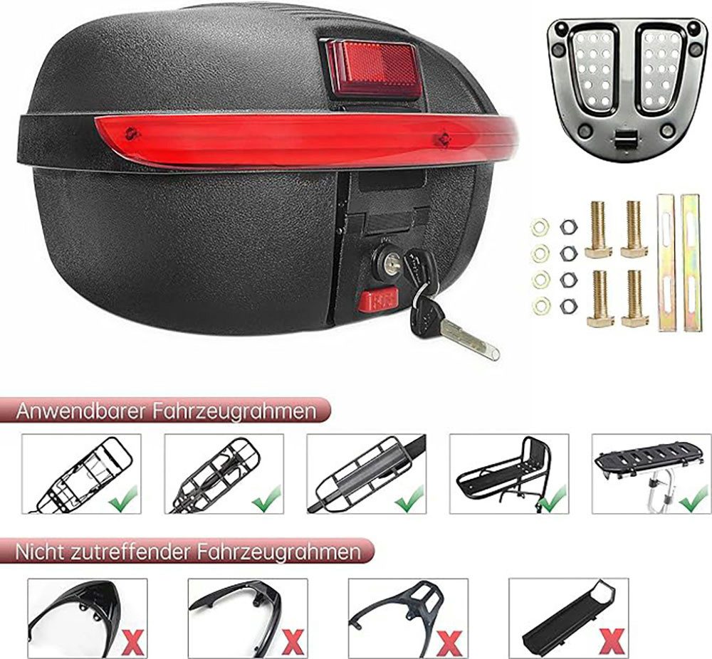 SachsenRAD Gepäckträgertasche Gepäckträger-Box Globus – Bild 3 von 5