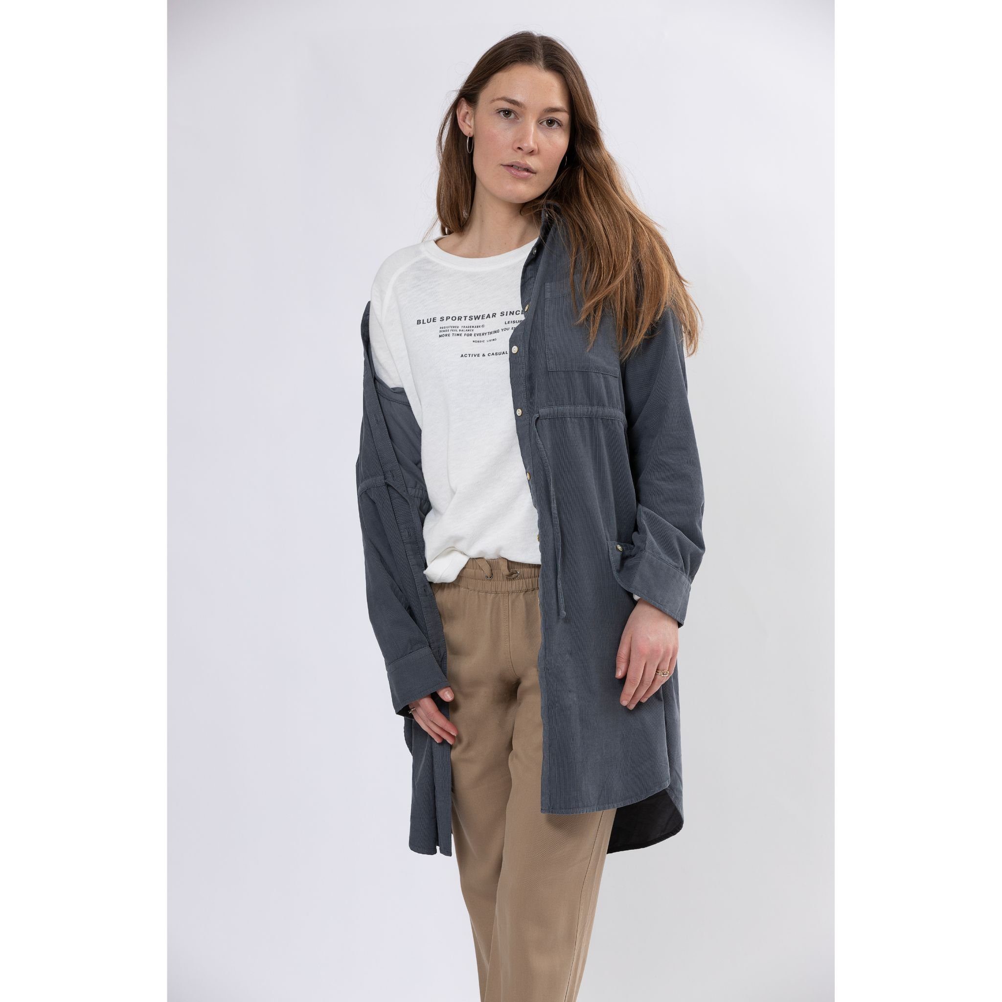 Blue Sportswear Cord Dress Atlin Babycord Dress Blouse Dress in Pink or Grey