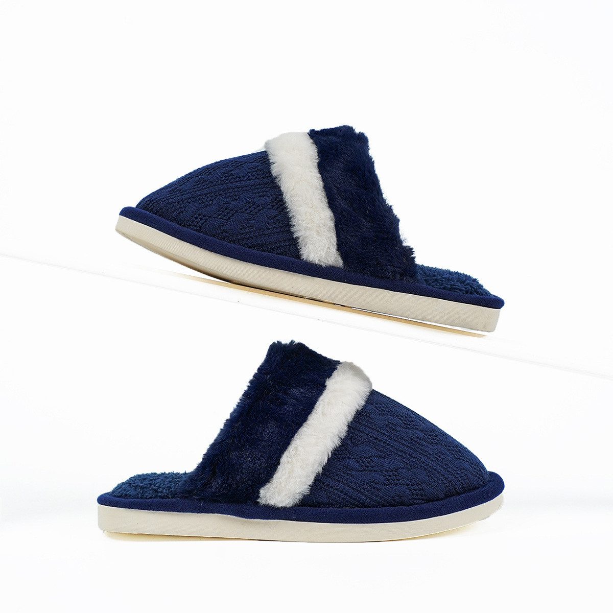 Coonoor Damen Herren Домашнє взуття Winter Warme Weiche Flache Plüsch Plüsch Домашнє взуття Шльопанці Rutschfeste Outdoor/Indoor