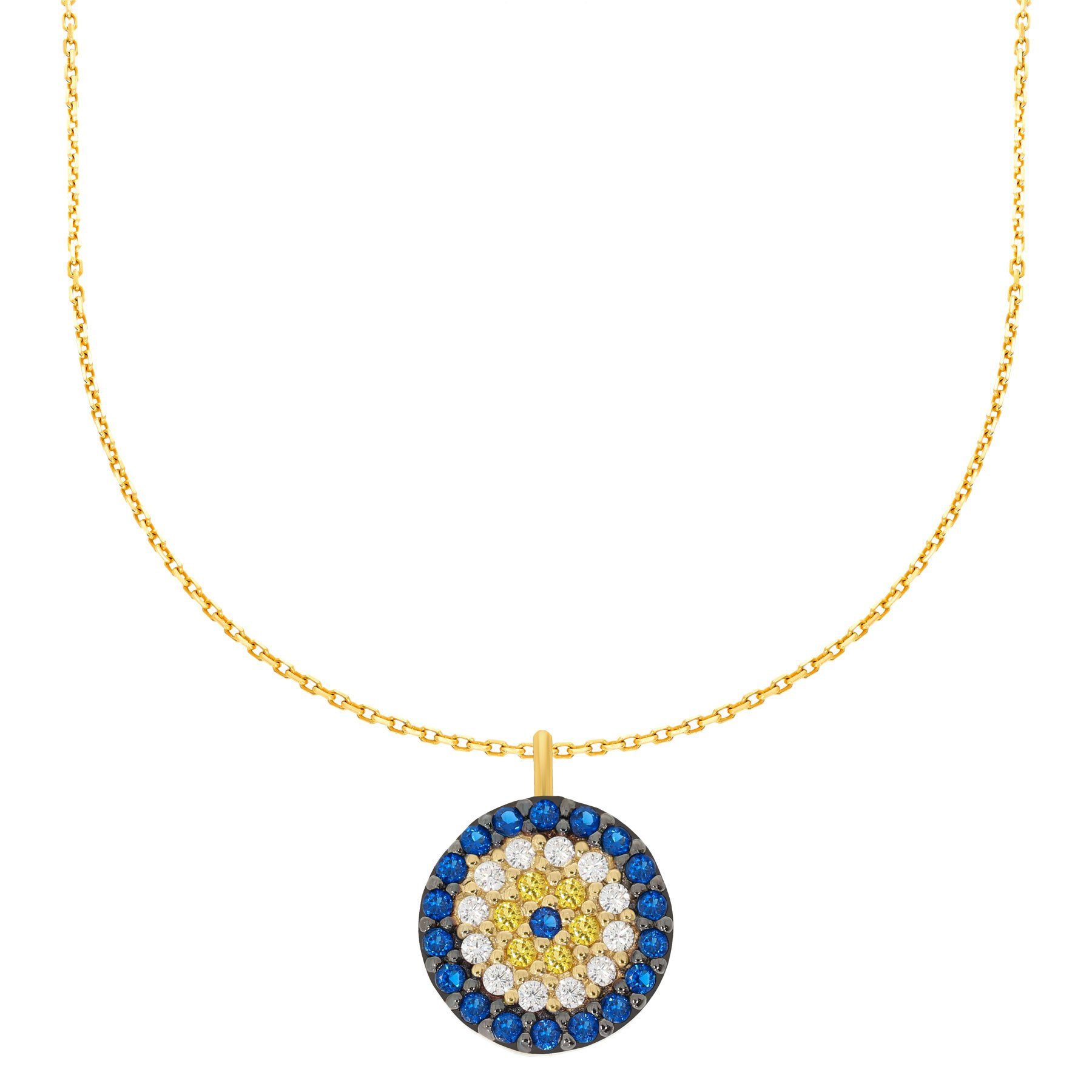 Stella-Jewellery Collier 585er Collier mit Nazar günstig online kaufen