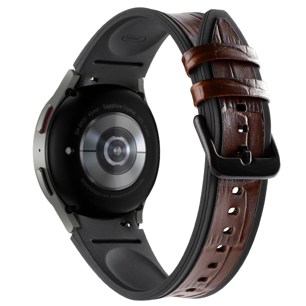 Wigento Smartwatch-Armband Für Samsung Galaxy Watch 6 5 4 Normal und Pro alle Größen Armband