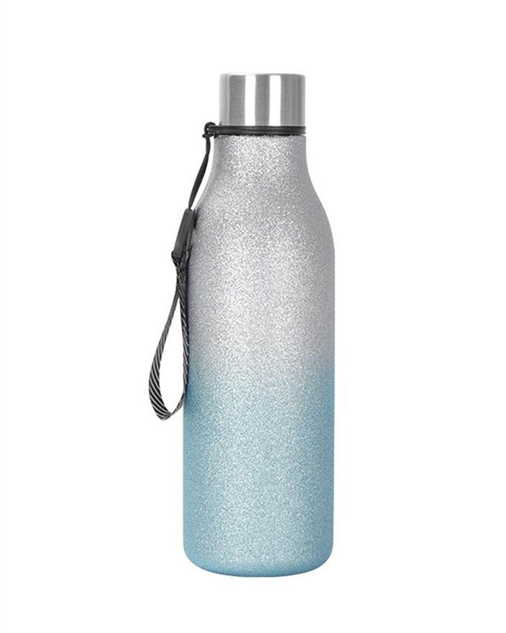 Rouemi Isolierflasche Doppeltes Vakuum Thermobecher, 550ml Trinkbecher,12h heiß/24h kalt, Heiß- und Kaltgetränke Isolierung,mit auslaufsicherem Blau