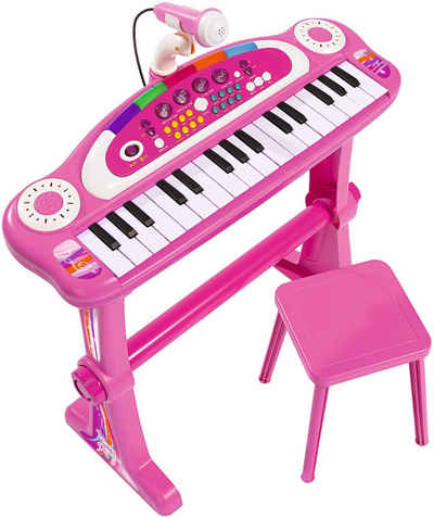 SIMBA Spielzeug-Musikinstrument »Keyboard, pink«, mit Hocker und Mikrofon