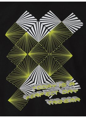 Trigema T-Shirt TRIGEMA T-Shirt mit Neon-Print (1-tlg)