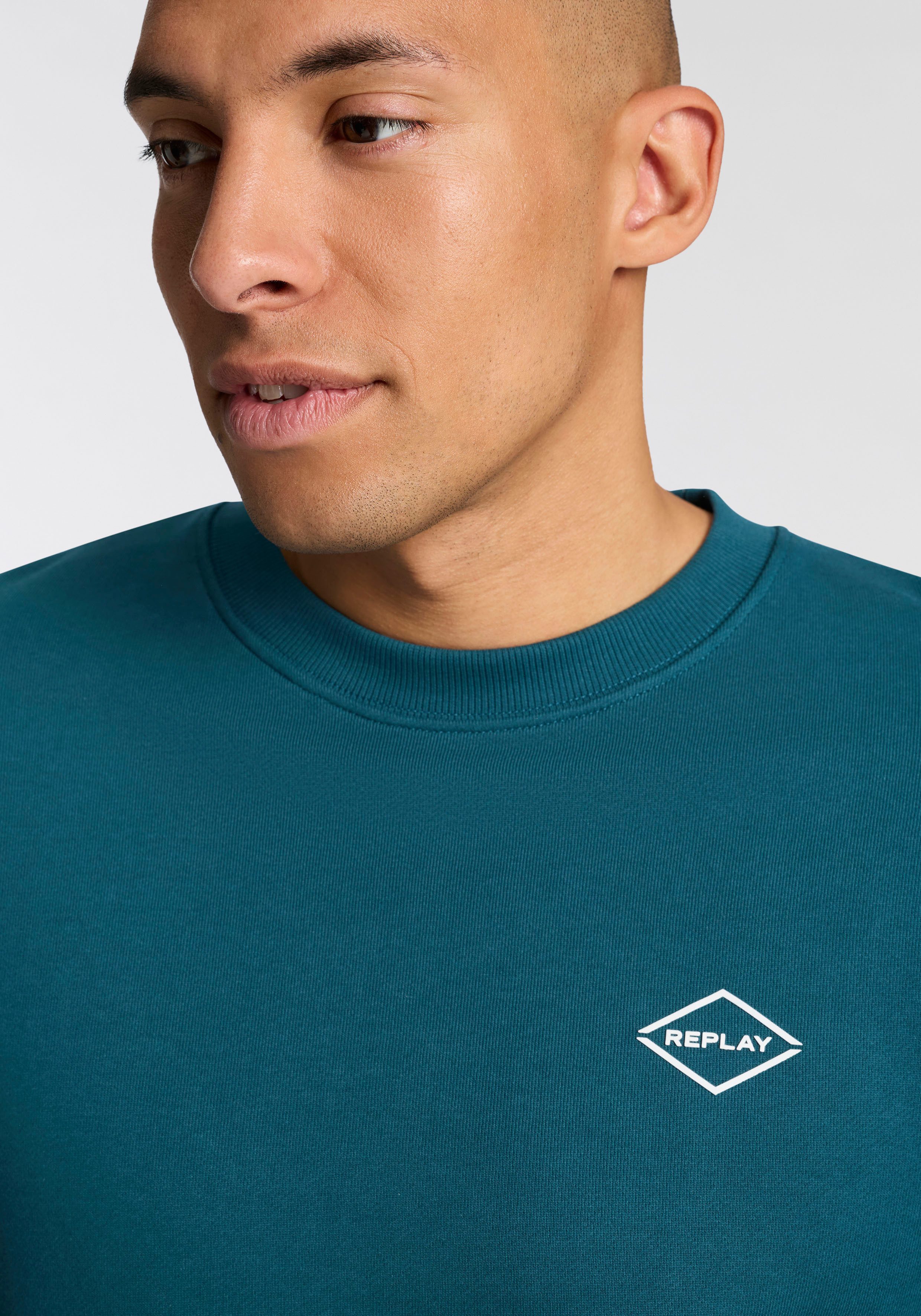 Replay Sweatshirt in Baumwoll-Qualität