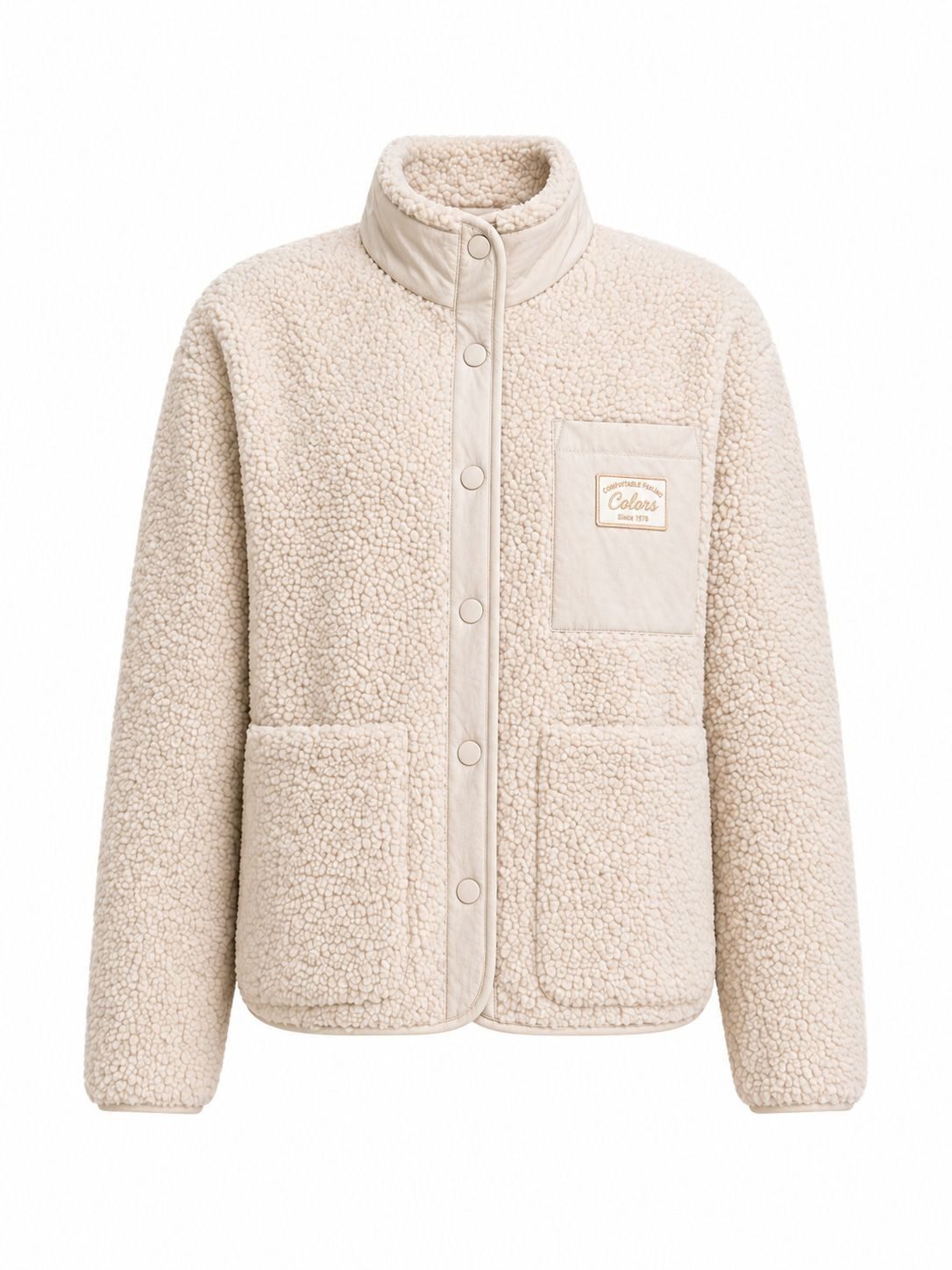 YAYA Wendejacke - Teddyjacke mit Brusttasche