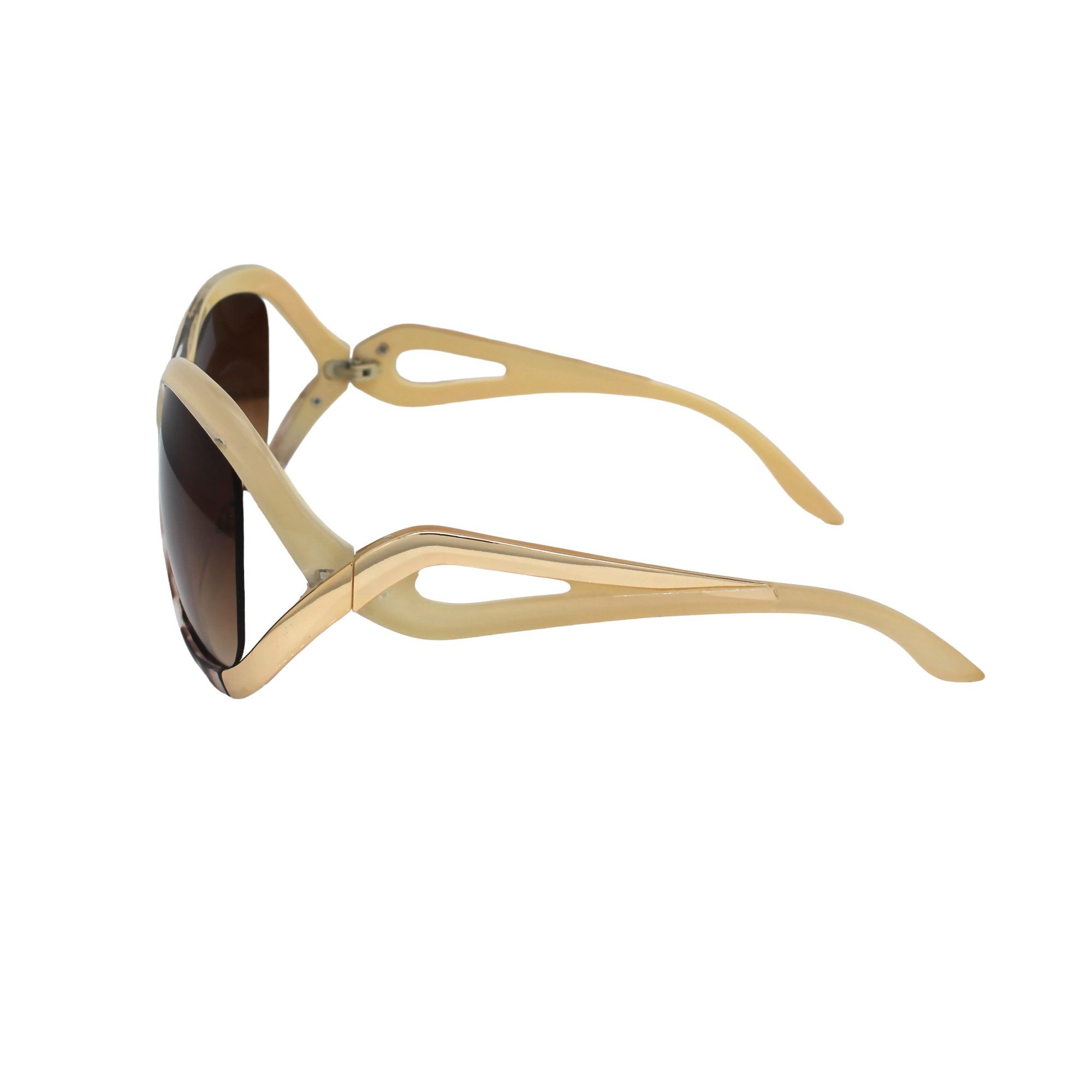 Rennec Sonnenbrille Damen Oversized Brille mit geschwungenen Brillenbügeln (inklusive Brillenbeutel) Große Designer Brille Gläser UV400 Getönt Oval