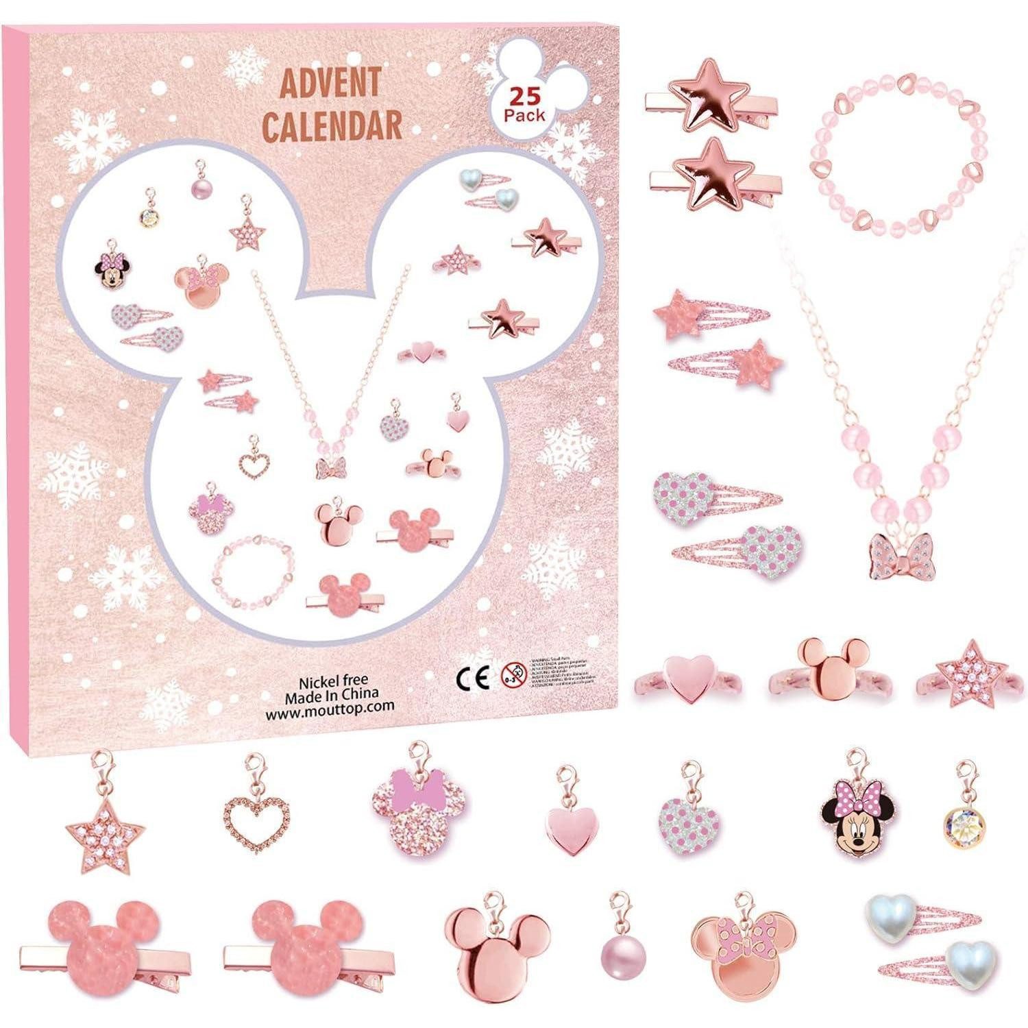 LuxusKollektion Schmuck-Adventskalender Adventskalender 2024 für Mädchen Kinder DIY Cartoon Animation