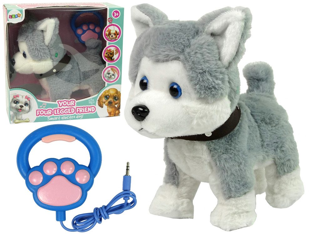 LEAN Toys Tier-Intelligenzspielzeug Plüschhund Interaktiv Lernleine günstig online kaufen