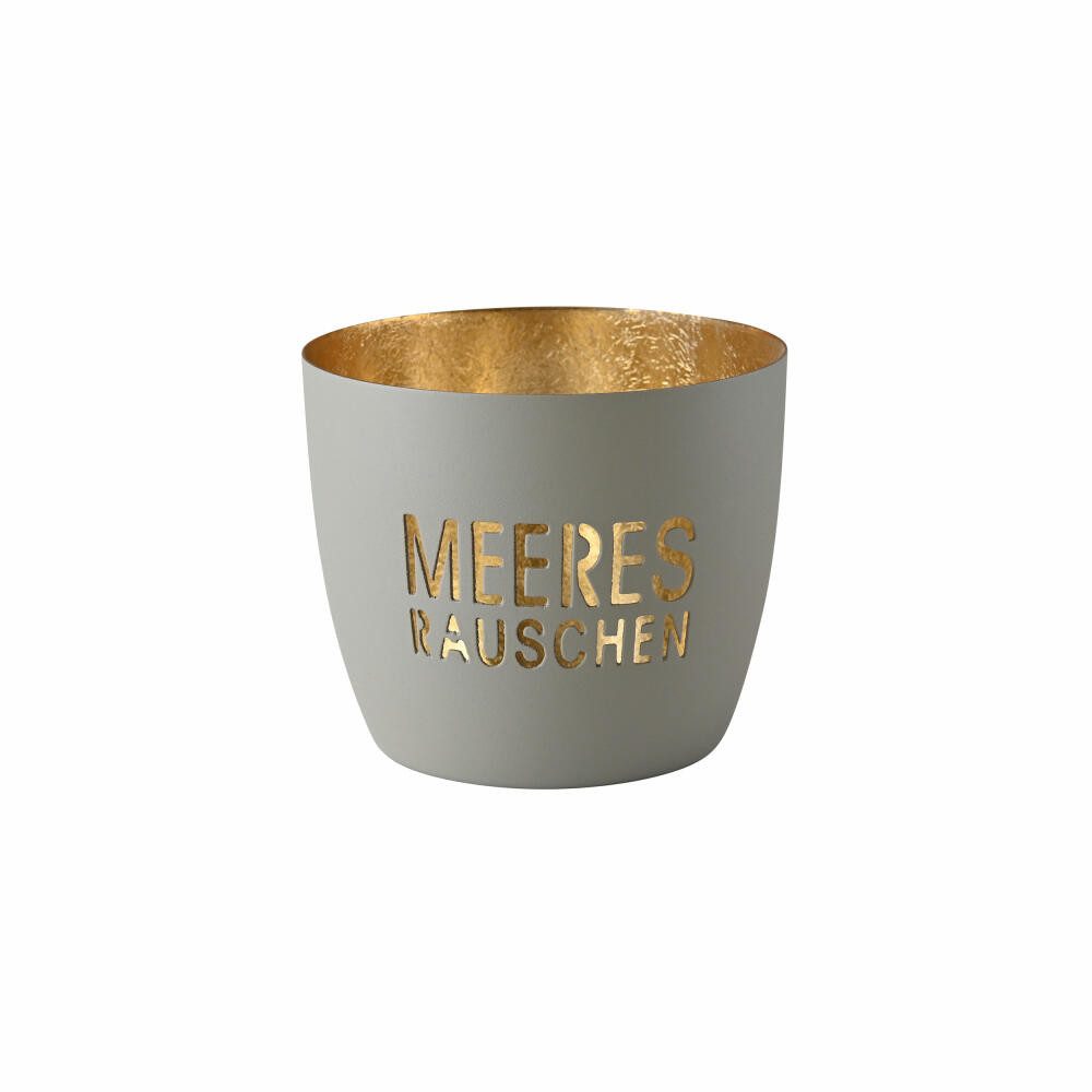 Giftcompany Windlicht Madras Meeresrauschen M Flannel, Gold, H 8.5 cm günstig online kaufen