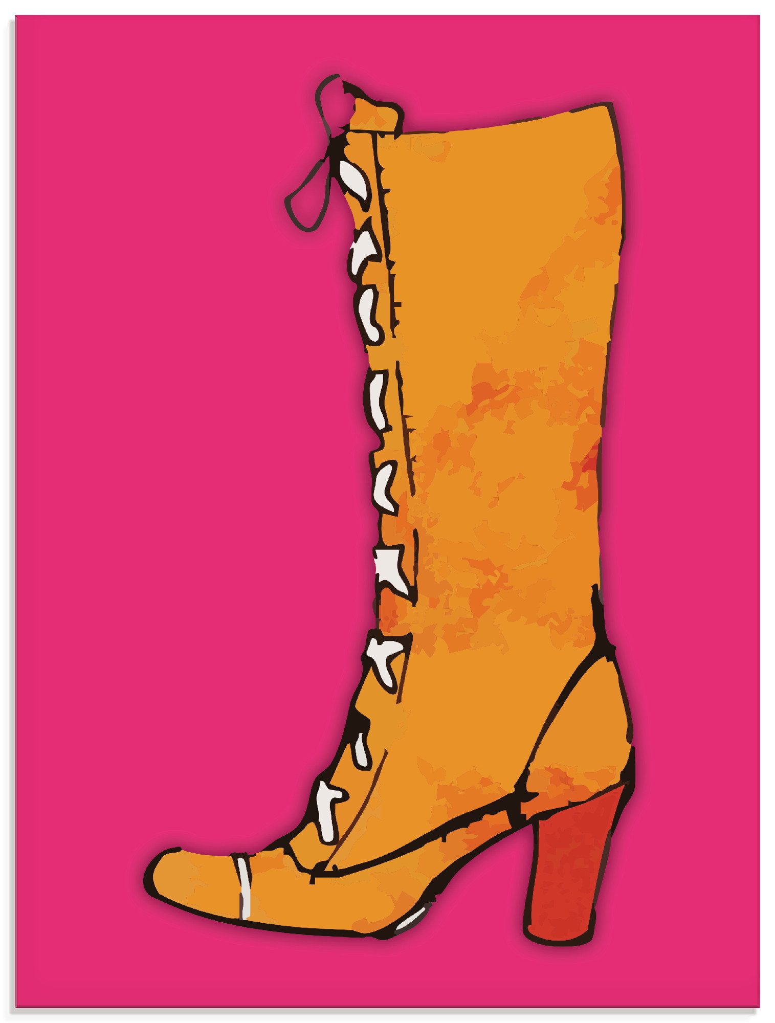 Artland Glasbild Stiefel, Fashion (1 St), in verschiedenen Größen
