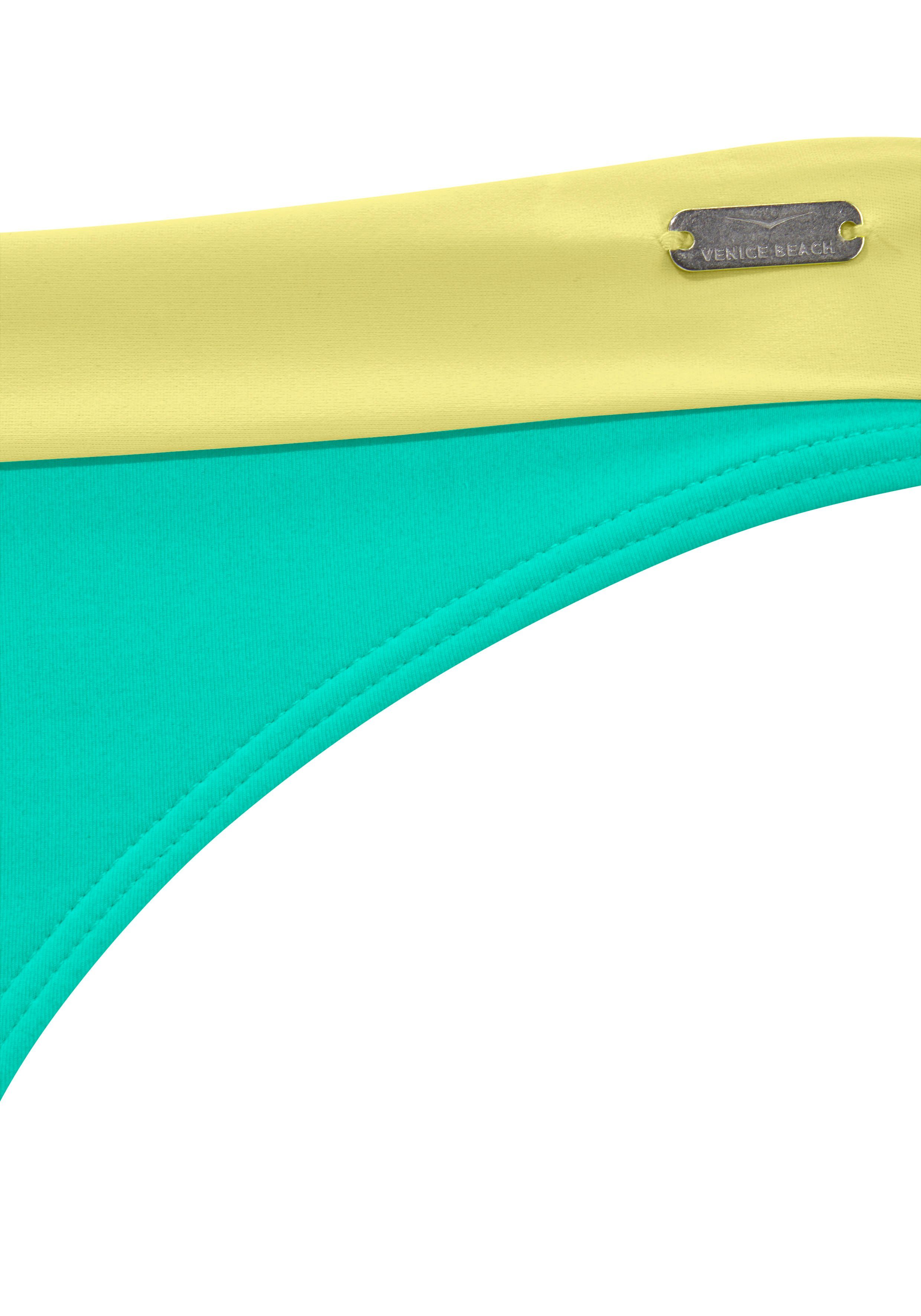 Venice Beach Bikini-Hose Anna mit kontrastfarbenem Bund – Bild 3 von 5