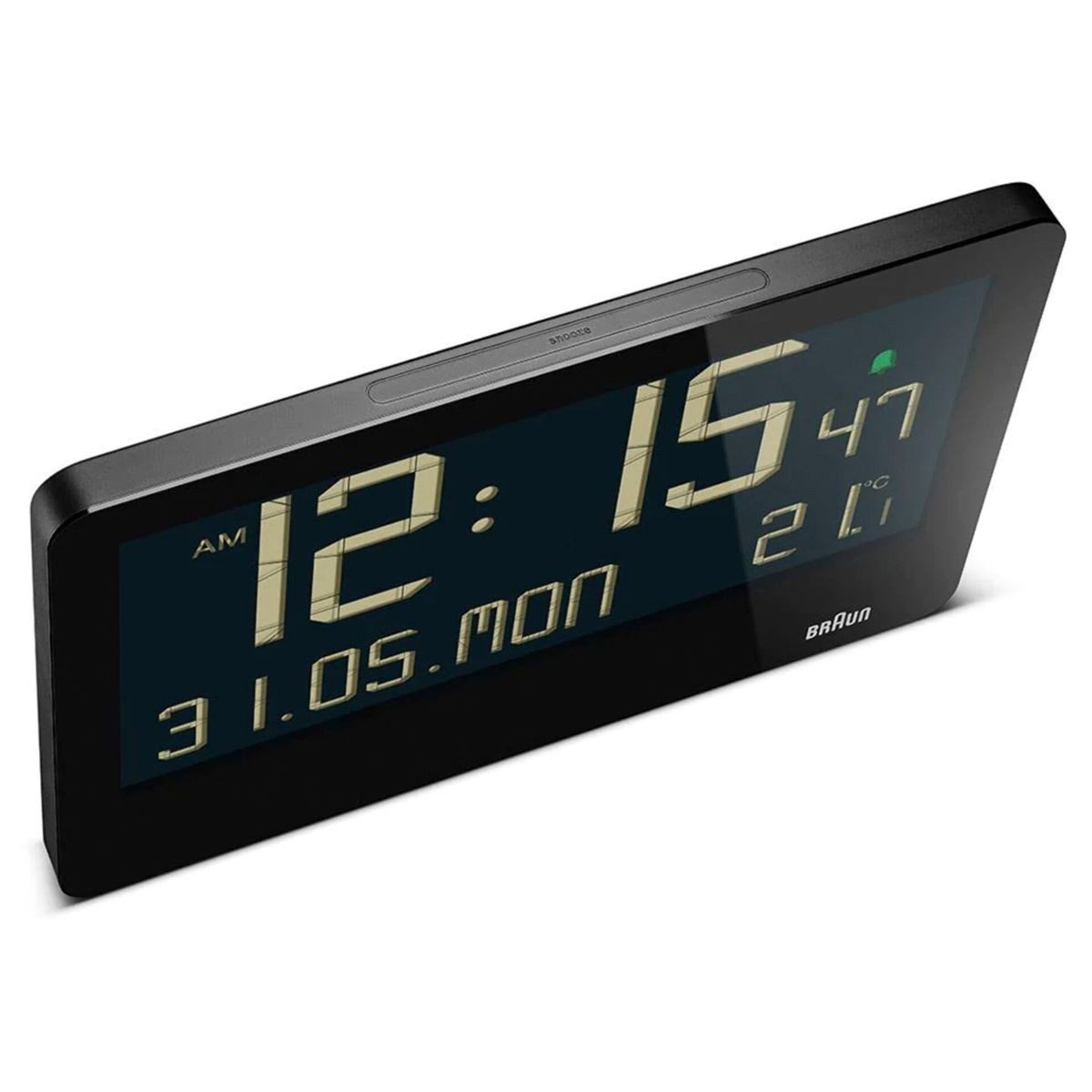 Braun Wecker BC 14 schwarz Quarz Wanduhr digital