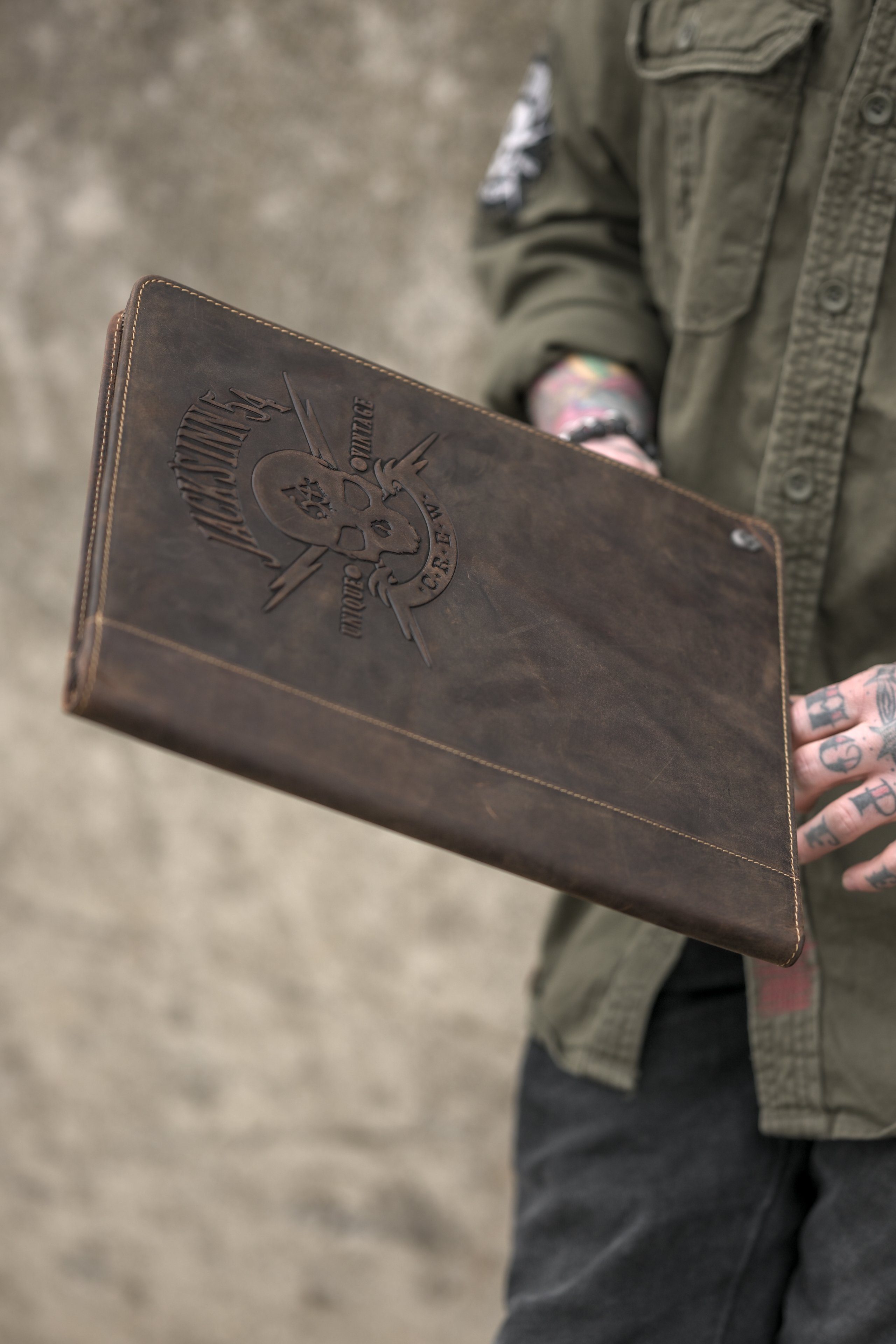 JACK'S INN 54 Schreibmappe Pucker Up, Leder