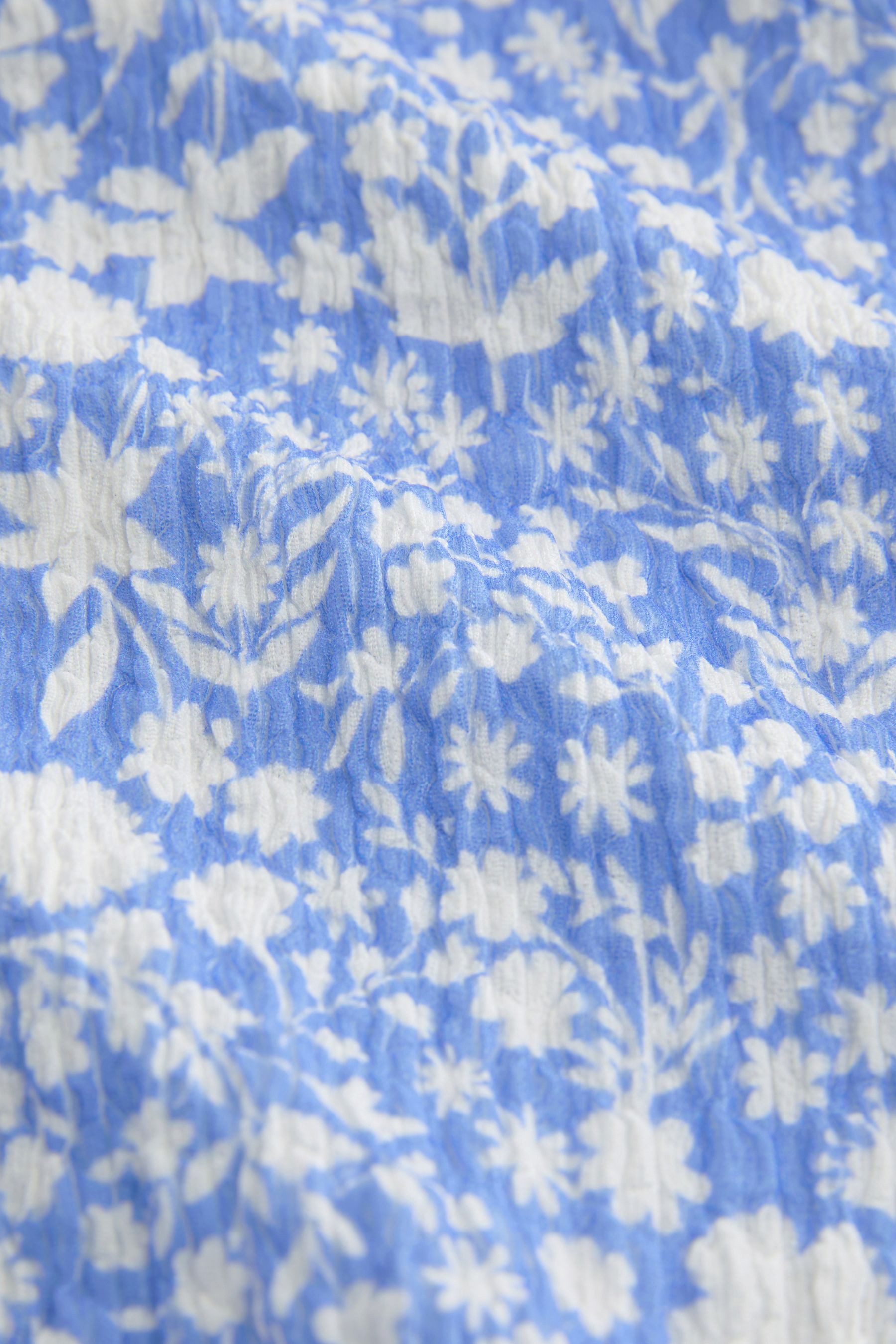 Next Palazzohose Hose mit Textildruck und weitem Bein (1-tlg)