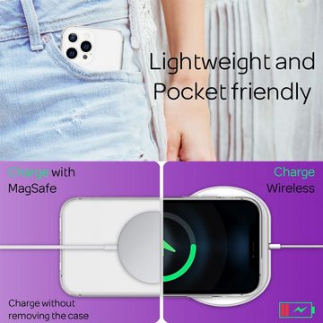 Nalia Smartphone-Hülle Apple iPhone 13 Pro, Klare Silikon Hülle / Extrem Transparent / Durchsichtig / Anti-Gelb