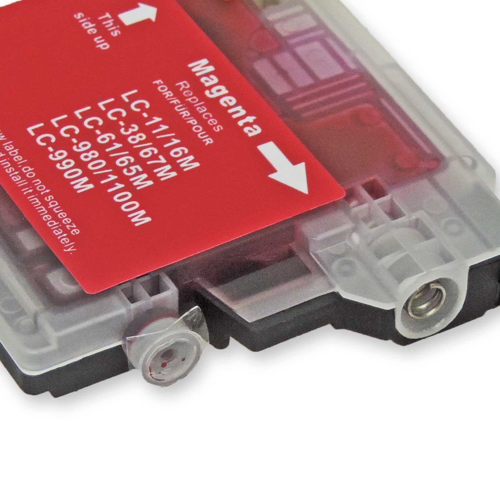 LC-980, 12-Farben Multipack (3x LC-1100 Tintenpatrone Schwarz, D&C Kompatibel Brother