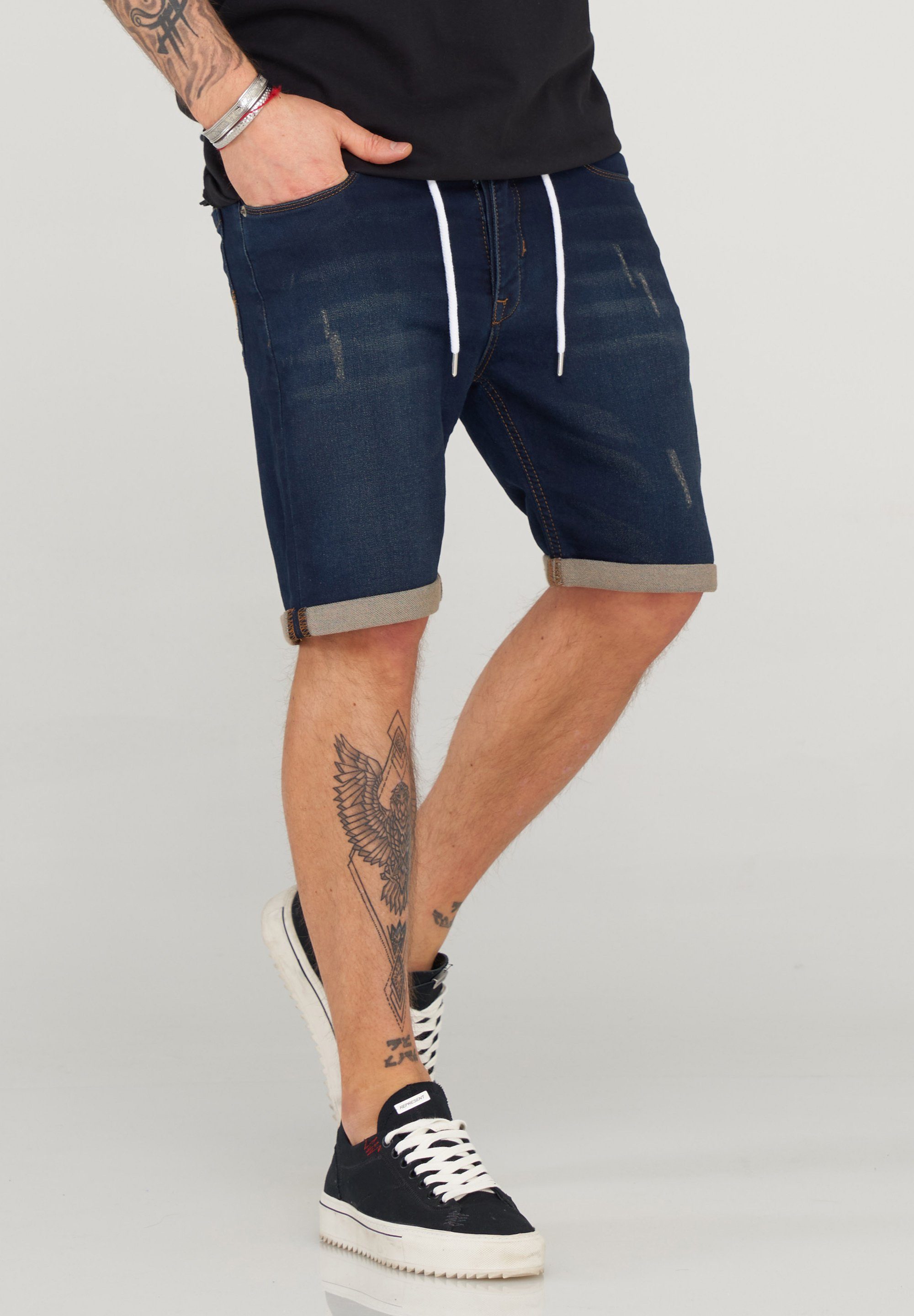 SOULSTAR Jeansshorts Dunkelblau MJSYOUNAS