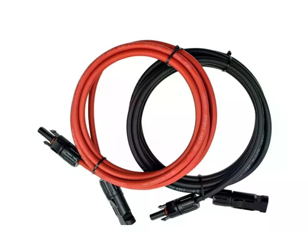 Cansolar Solarkabel Verlängerungskabel Set:rot & schwarz 6mm Solarkabel, (50 cm)