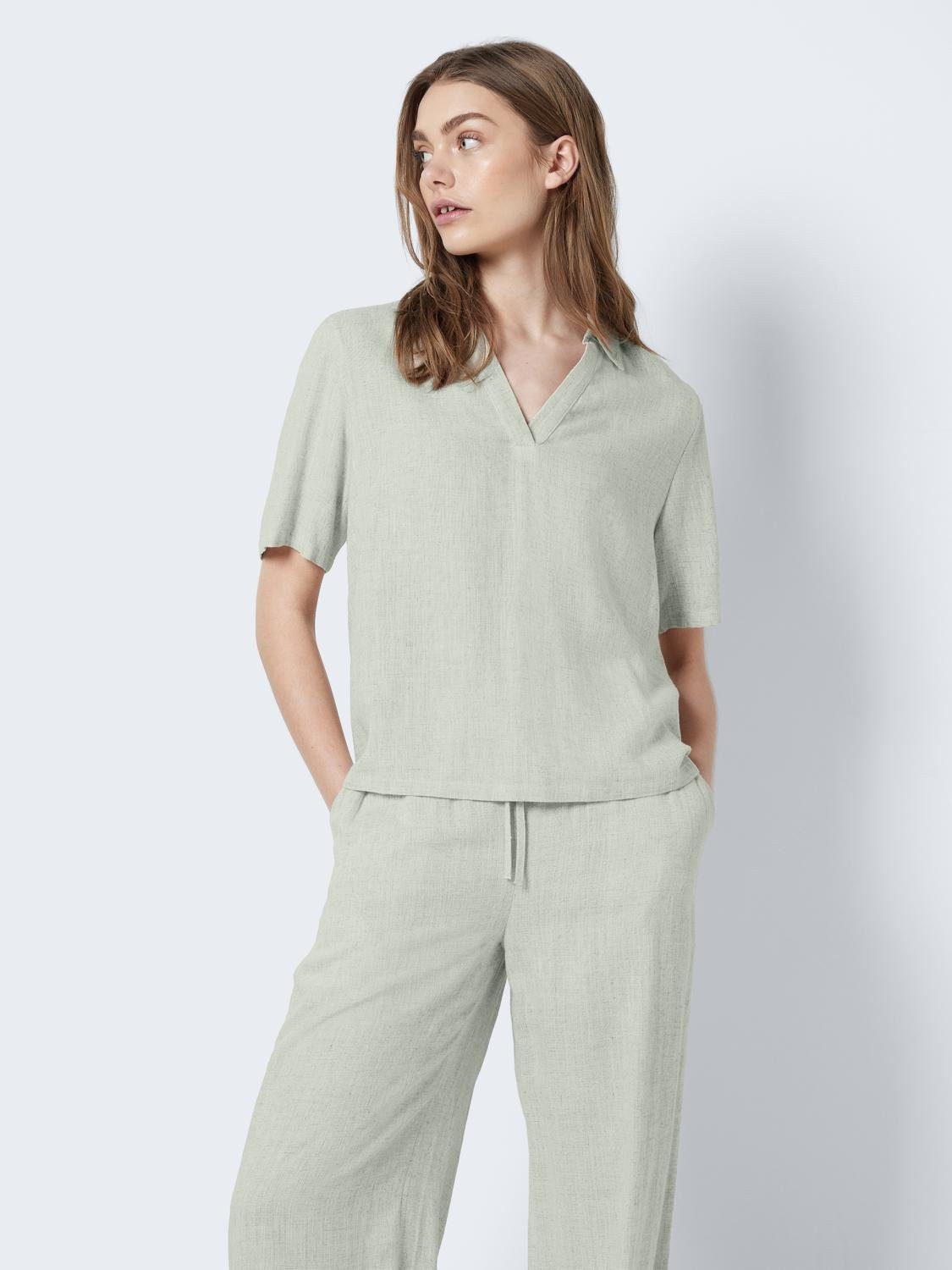 Noisy may Blusenshirt Lässiges Polokragen Bequeme günstig online kaufen