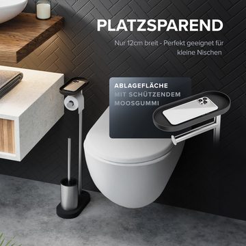 ovimar WC-Garnitur Lagemade, (1-tlg), aus Edelstahl in Silber zur