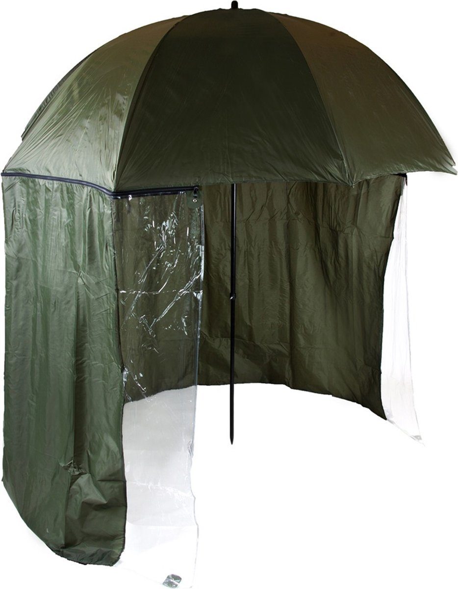 Angeln Traxis cm und mit Regenschutz, für - Sonnenschutz Angelschirm Seitenwänden Regenschirm Durchmesser, - 250 Schirm Windschutz