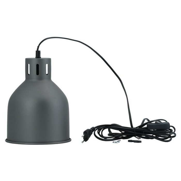 Parus by Venso Pflanzenlampe Zubehör ohne Leuchtmittel 4 Meter Kabel E27 SAGA Lampenschirm Grau