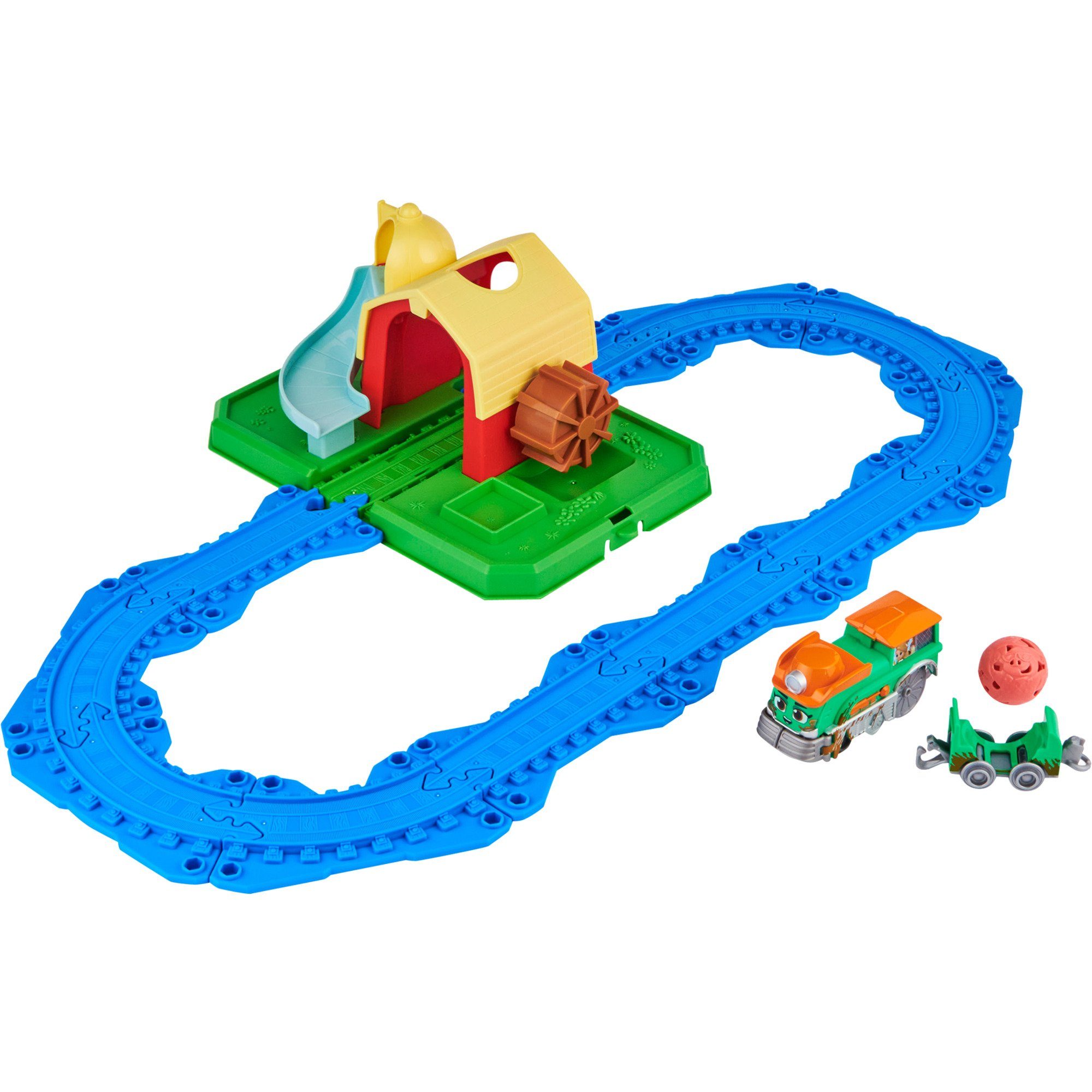 Spinmaster Autorennbahn Spin Master Mighty Express Farmbahnhof Spielset
