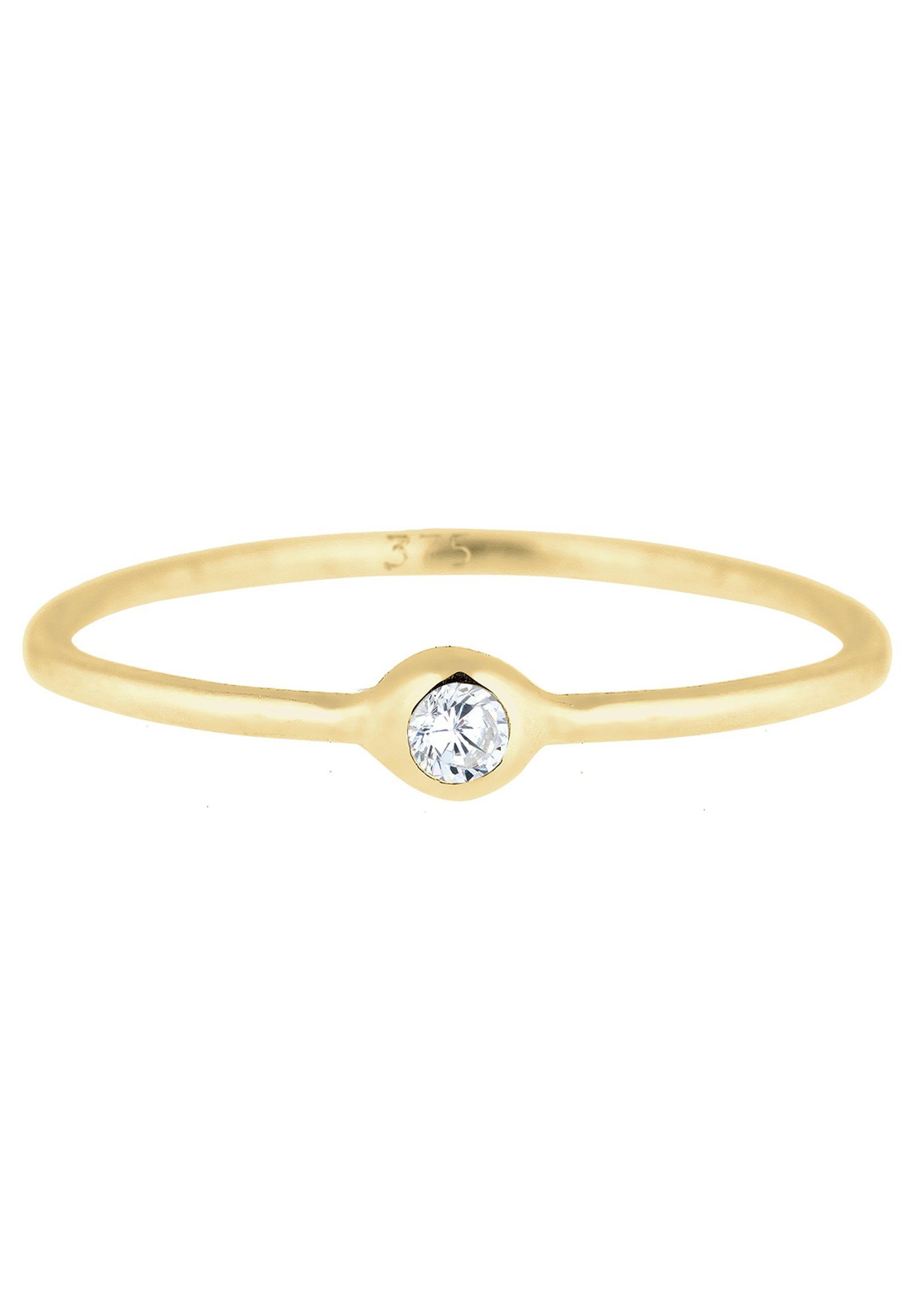 Elli Premium Fingerring Solitär Zirkonia 375er Gelbgold günstig online kaufen