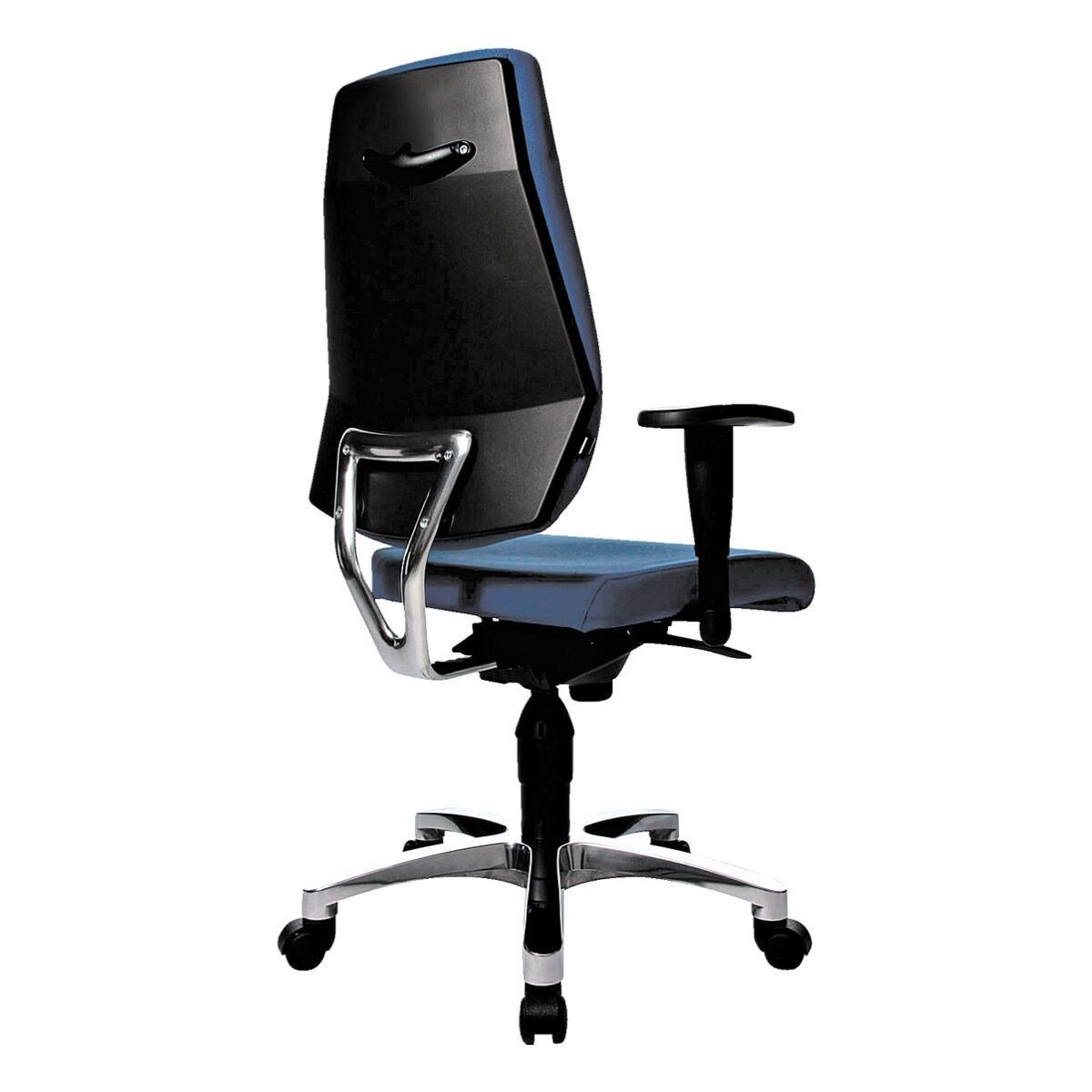TOPSTAR Schreibtischstuhl Sitness und 30, blau mit Flachsitz Body-Balance-Tec Armlehnen