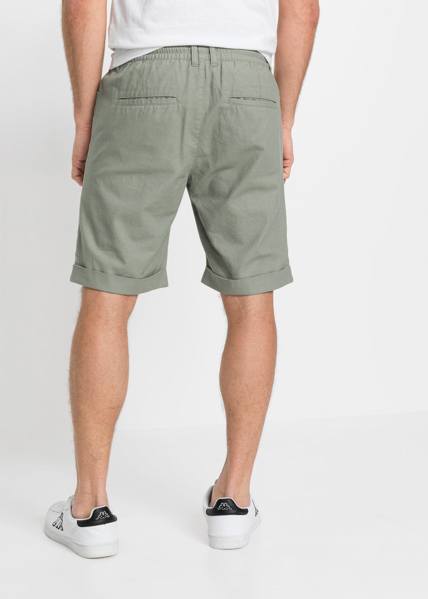 bonprix Bermudas aus Leinen-Baumwoll-Mix, Regular Fit, lässiger Stil