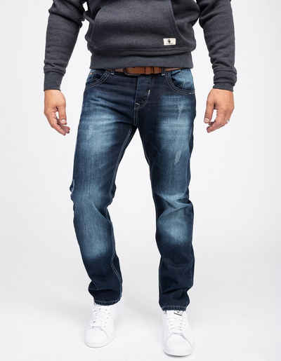 Rock Creek Straight-Jeans »Herren Jeans Stonewashed Blau RC-2091«