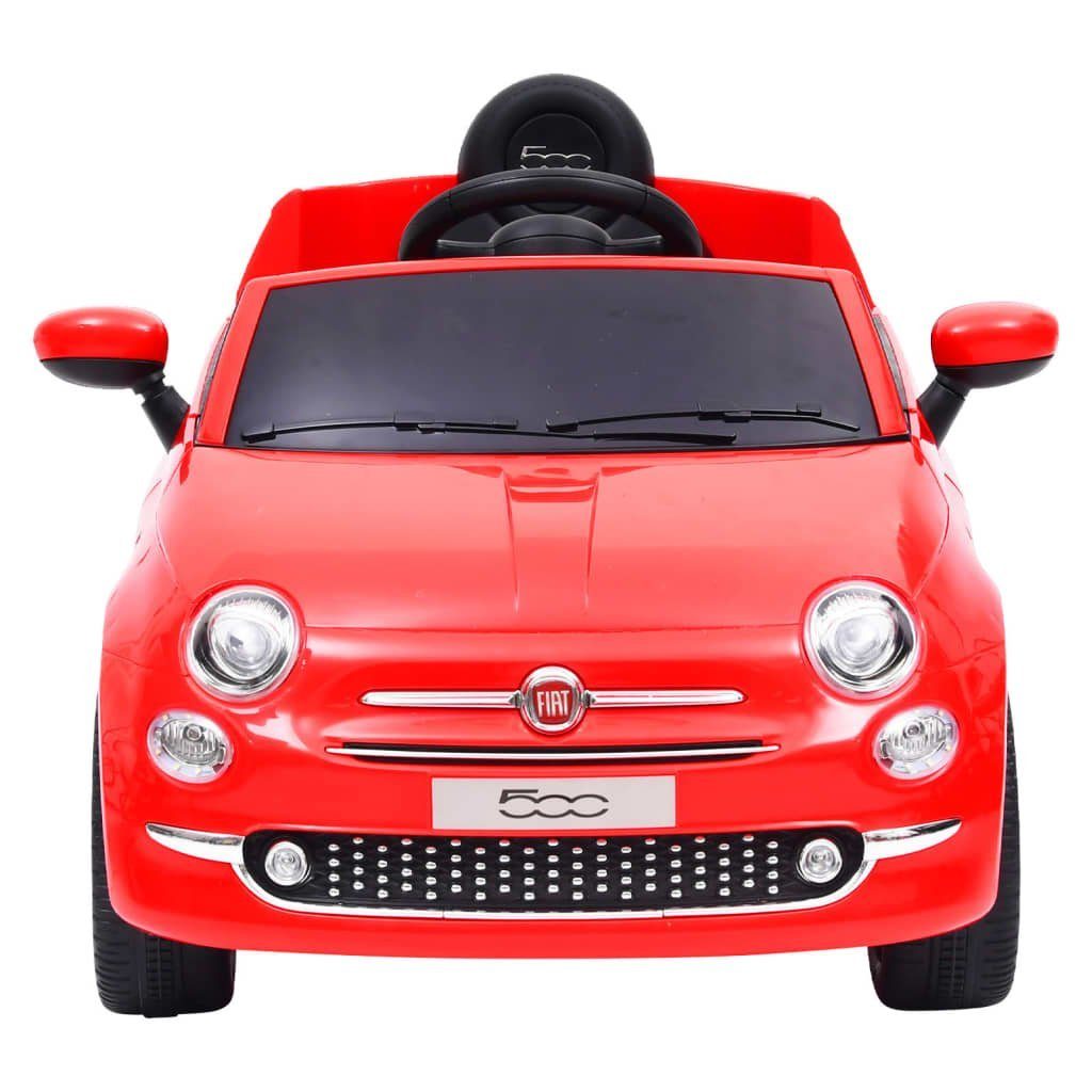 Elektro-Kinderauto vidaXL Fiat Kinderfahrzeug Rot Kinder-Elektroauto 50 Fahrzeuge Batteriebetriebene