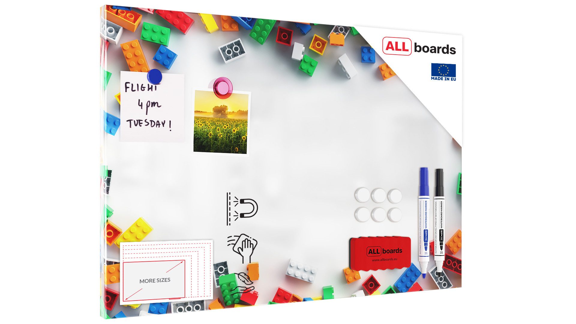 ALLboards Magnettafel ALLboards Metallische Magnettafel BAUSTEINE günstig online kaufen