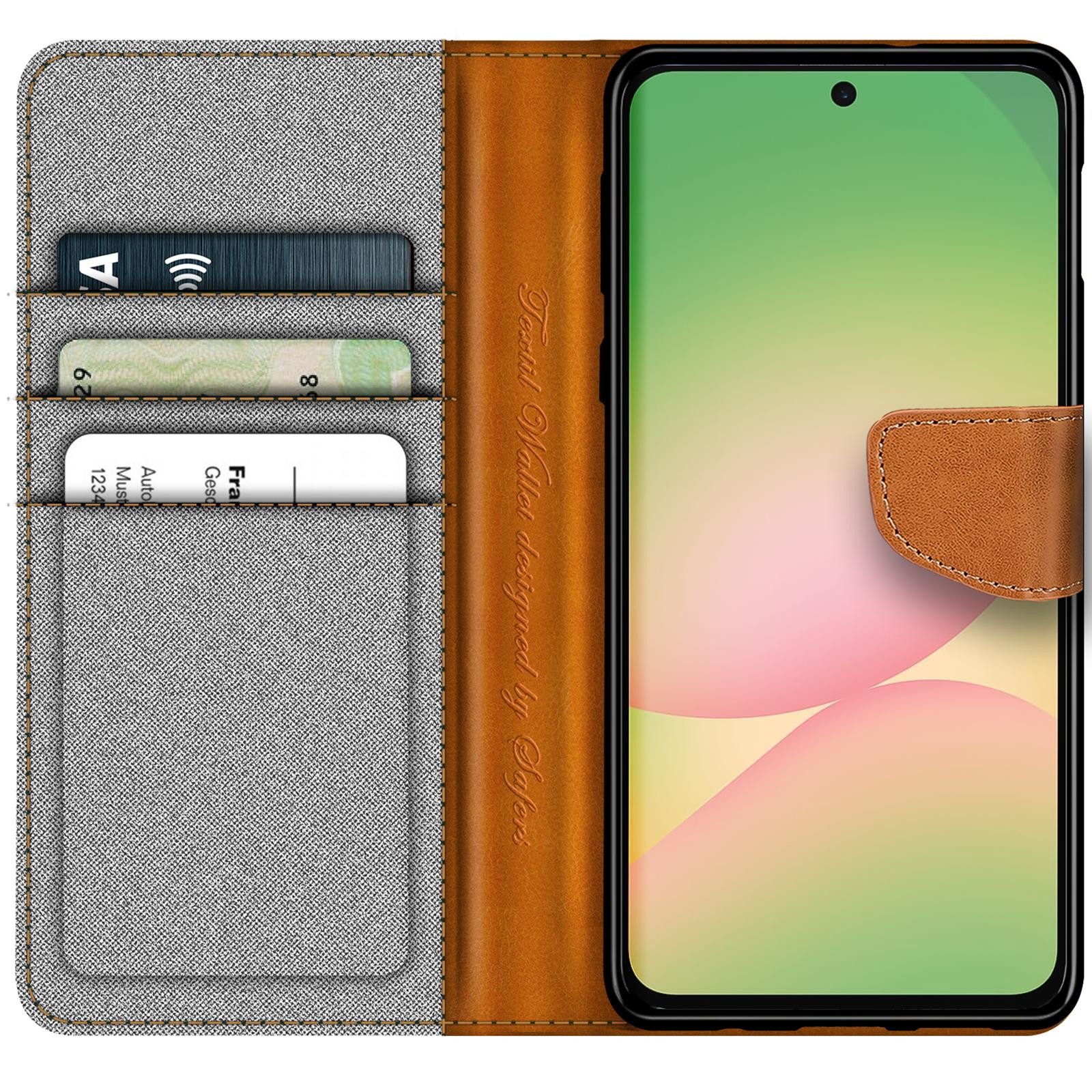 CoolGadget Handyhülle Flip Case Wallet Cover Book Tasche für Samsung Galaxy A37 5G, Handy Tasche mit Kartenfach Book Schutzhülle – Bild 2 von 5