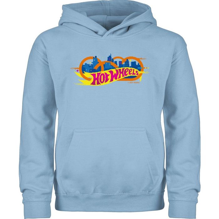 Shirtracer Hoodie 8-Bit Logo V1 - Hot Wheels Jungen - Kinder Premium Kapuzenpullover pullover kinder jungen - hoodie - kinder-pullover