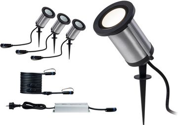 Paulmann LED Gartenstrahler Plug & Shine, Plug & Shine, LED fest integriert, Warmweiß, LED-Modul, 3000K 6W 24V IP65