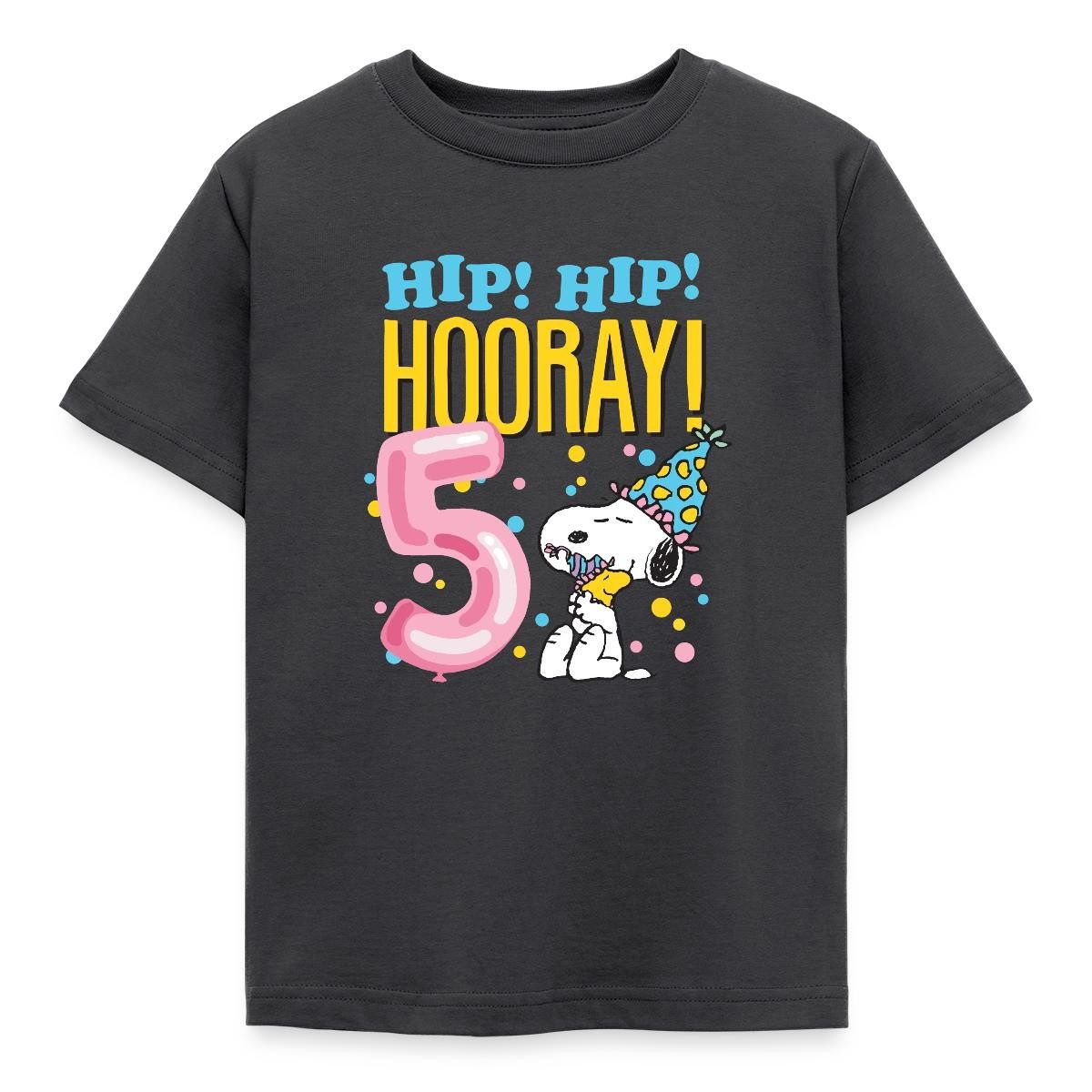 T-Shirt Peanuts 5 Jahre Geburtstagsdesign Mit Spruch Kinder T-Shirt