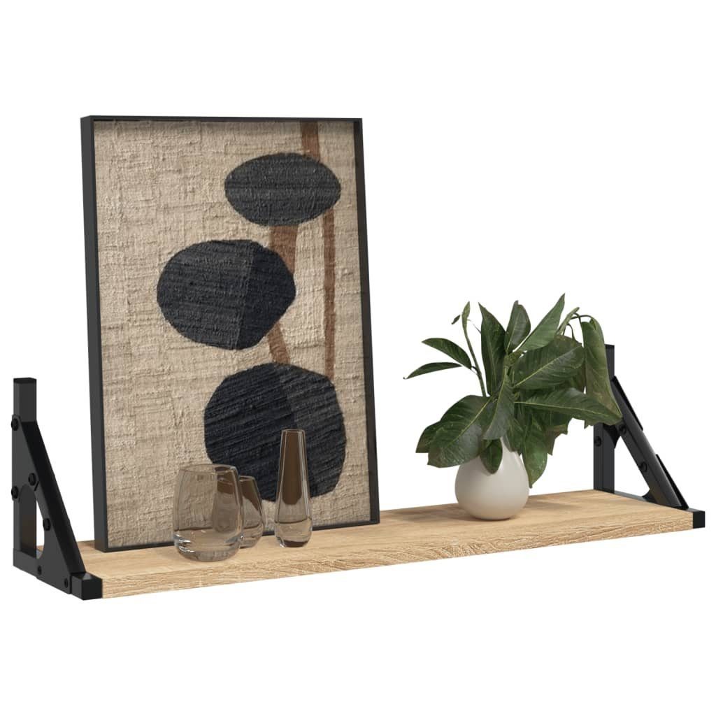 vidaXL Regal Wandregale 2 Stk. Sonoma-Eiche 60x15x15,5 cm, 2-tlg. günstig online kaufen