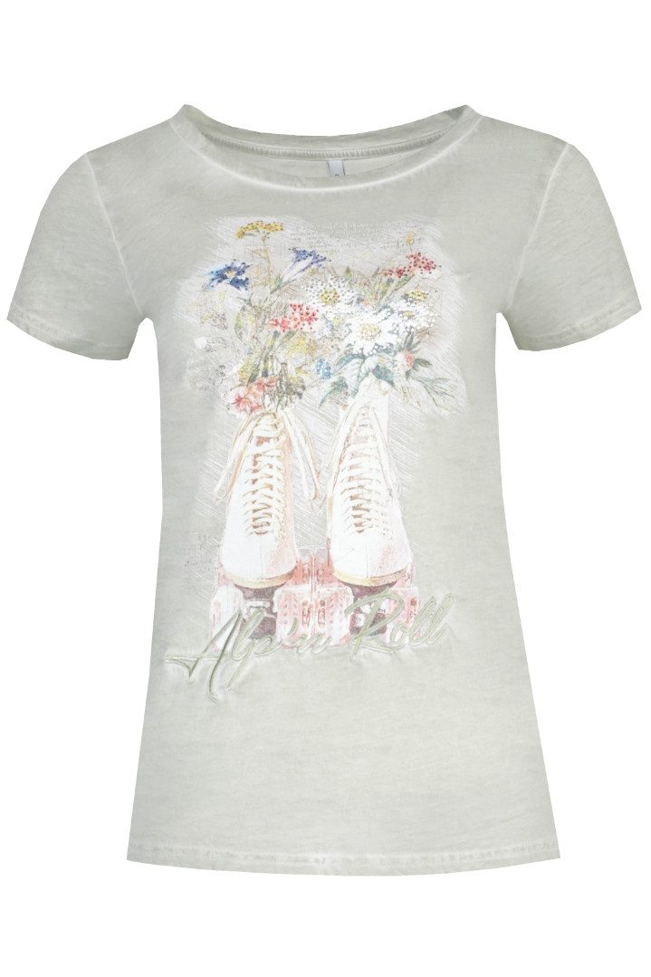 MarJo Trachtenshirt Trachtenshirt Damen - MILA - edelweiß, smooth pistachio günstig online kaufen