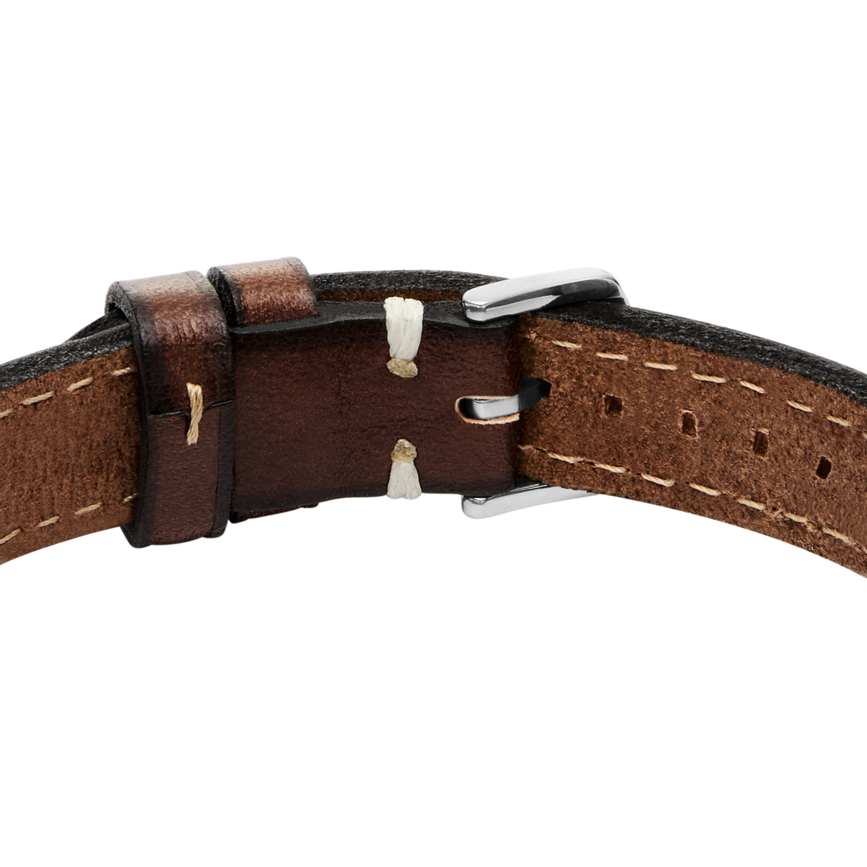 Fossil Armband Schmuck Geschenk Edelstahl Leder Armschmuck MACHINE