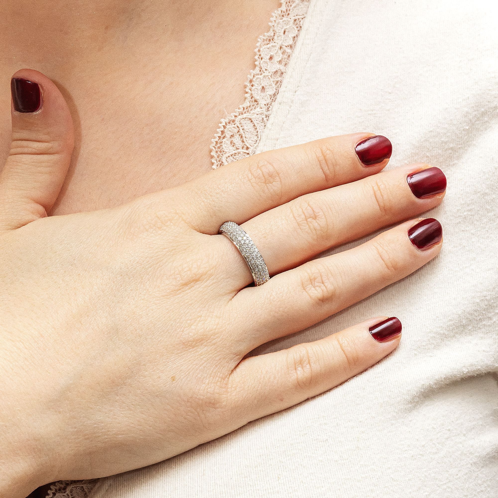 Diamonds by Ellen K. Fingerring Gold 585 mit 90x Diamant zus. 0,50ct. günstig online kaufen