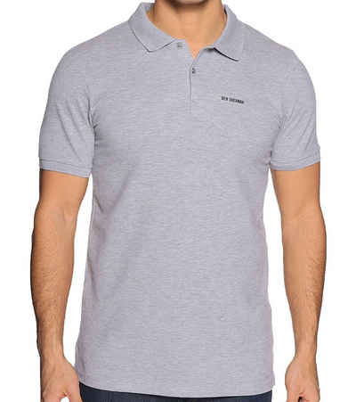 Ben Sherman Poloshirt »Ben Sherman Polo-Shirt schlichtes Polohemd Herren T-Shirt Kurzarm-Shirt Grau«