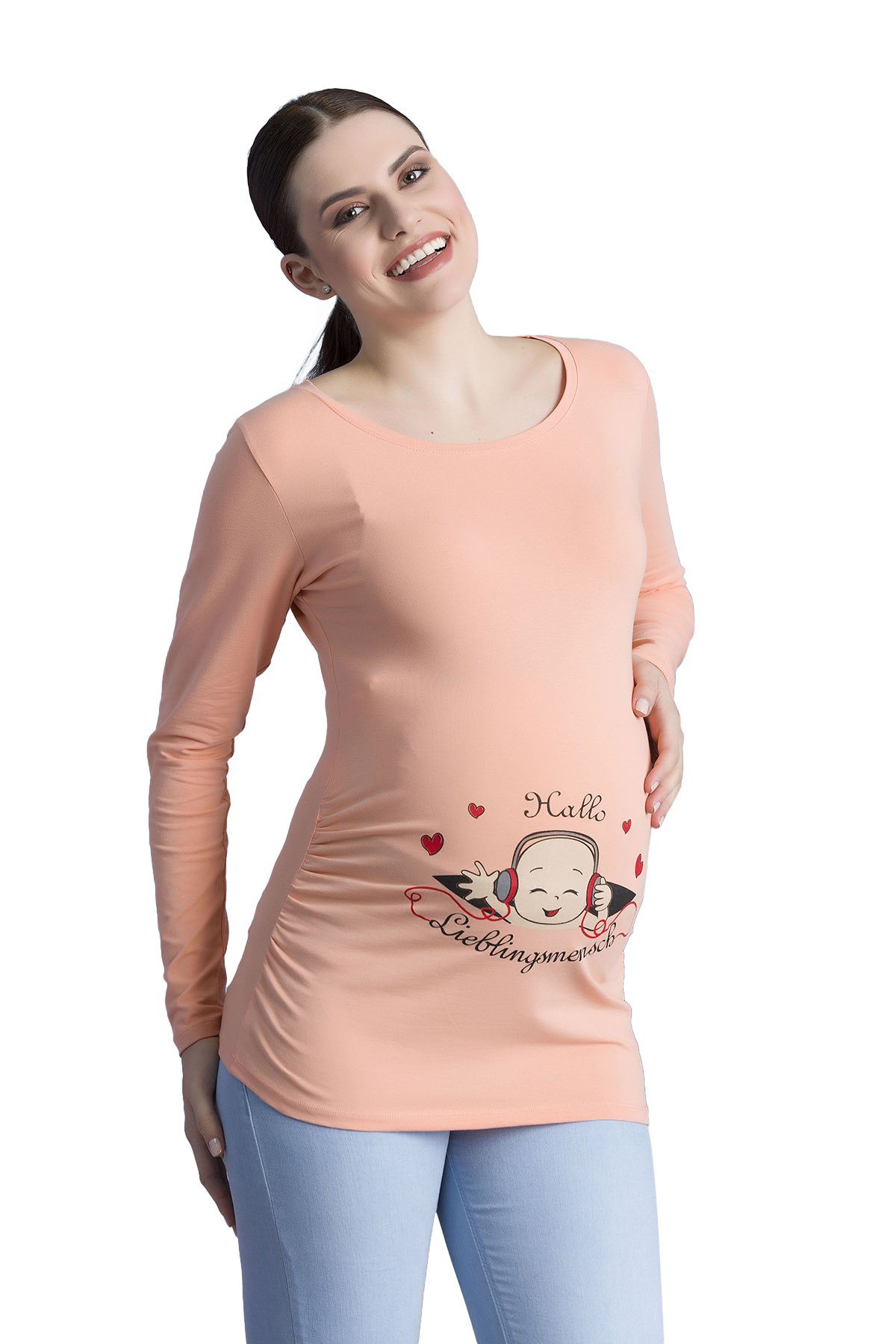 M.M.C. Umstandsshirt Hallo Lieblingsmensch mit Motiv