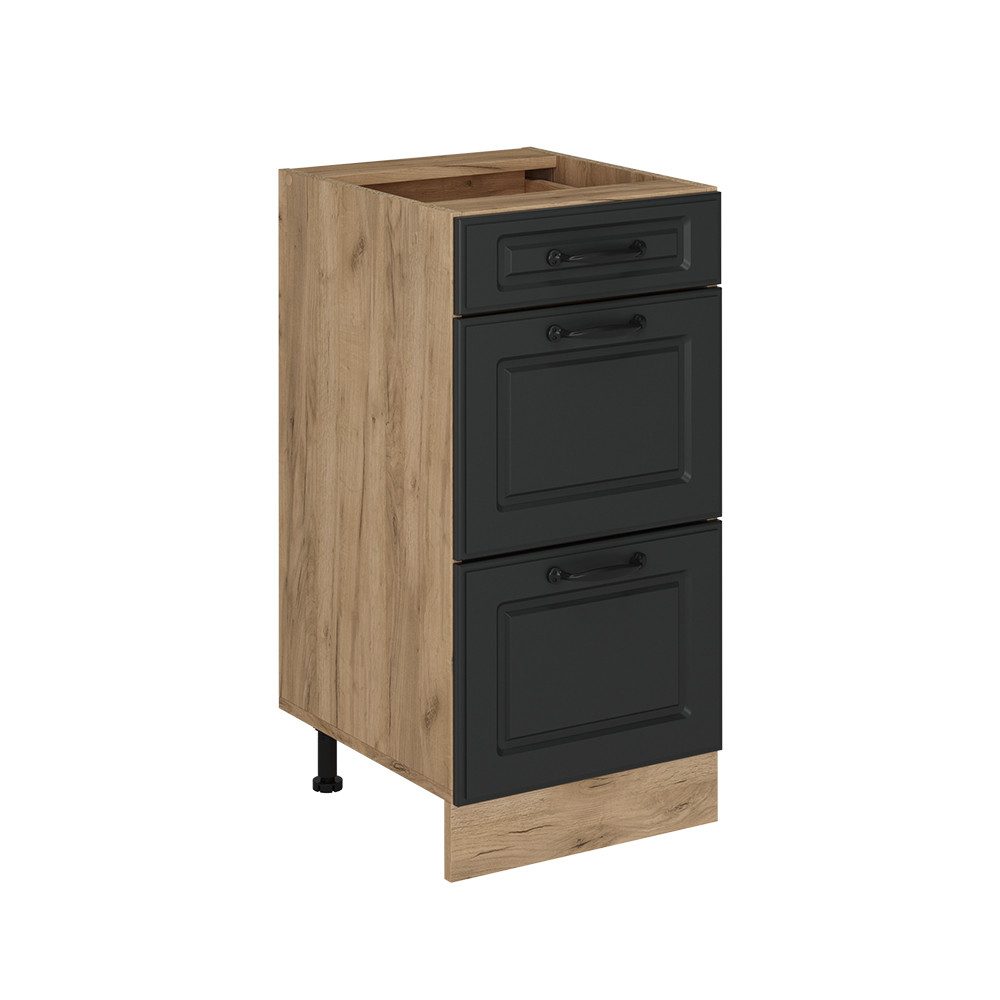 Vicco Unterschrank R-Line, Anthrazit Landhaus/Goldkraft Eiche, 40 cm mit Schubladen, o... (1-St)