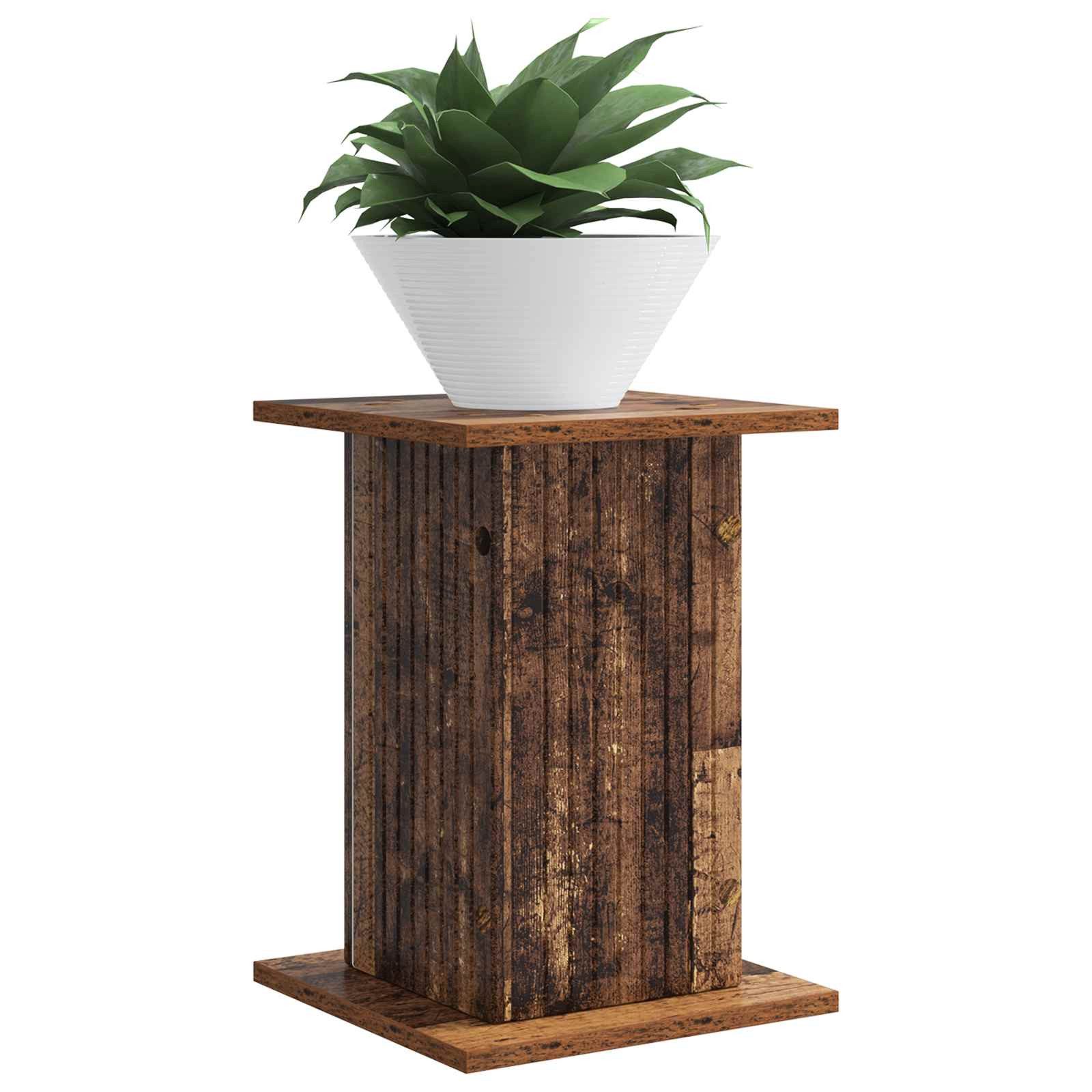 vidaXL Blumenständer Pflanzenständer 2 pcs Altholz 30,5 x 30 x 43 cm Holzwerkstoff (2 St)
