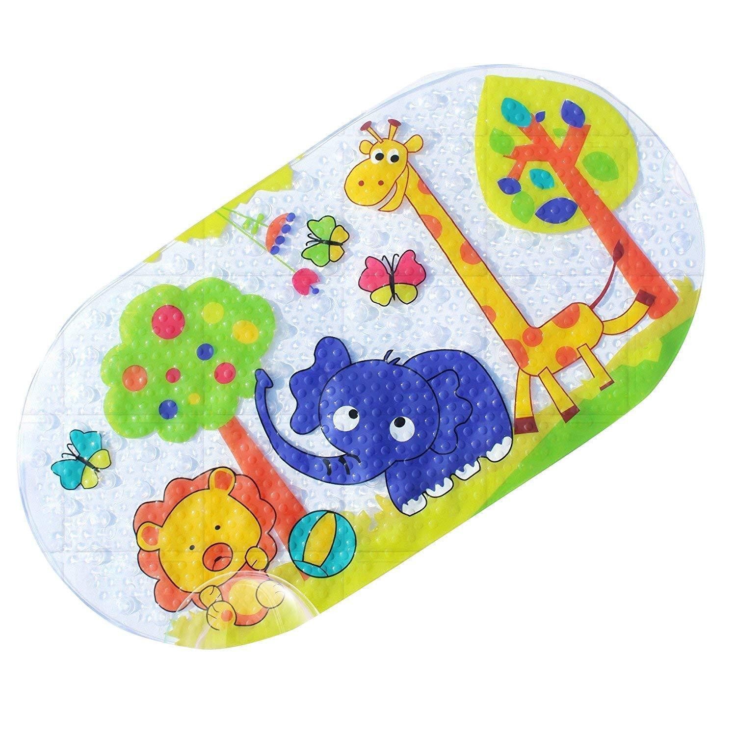 LuxusKollektion Wanneneinlage Badewannenmatte Kinder Zoo 39x69cm, B: 69 cm, L: 39 cm