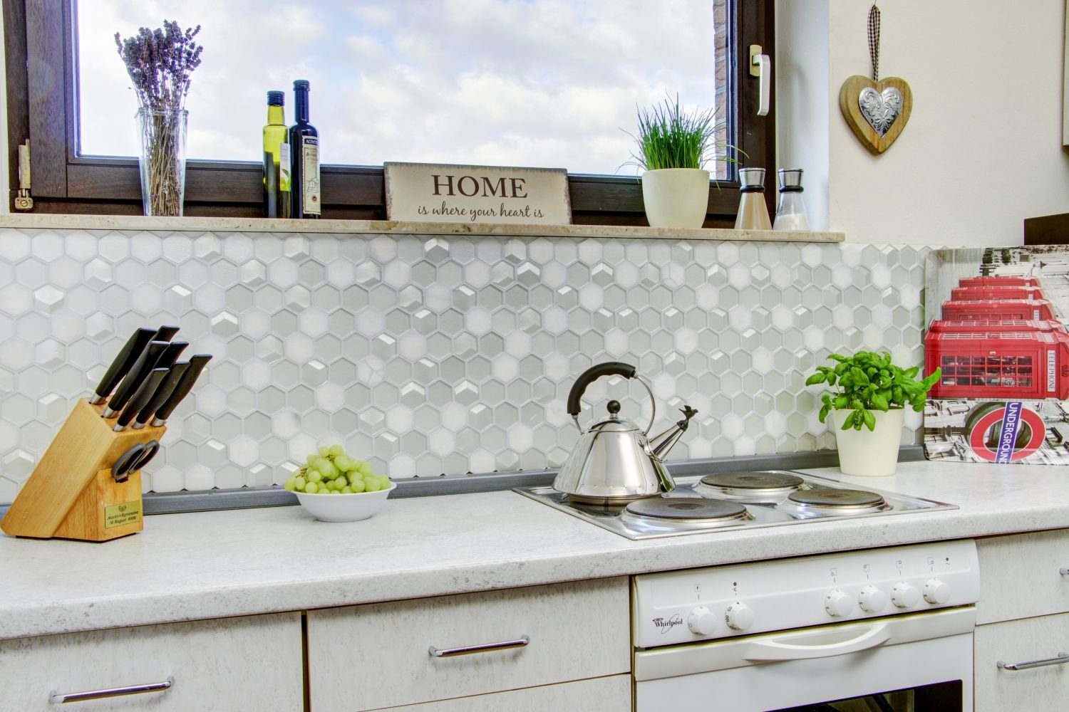 Mosani Mosaikfliesen Glasmosaik Naturstein Mosaik weiß matt / 10 Matten