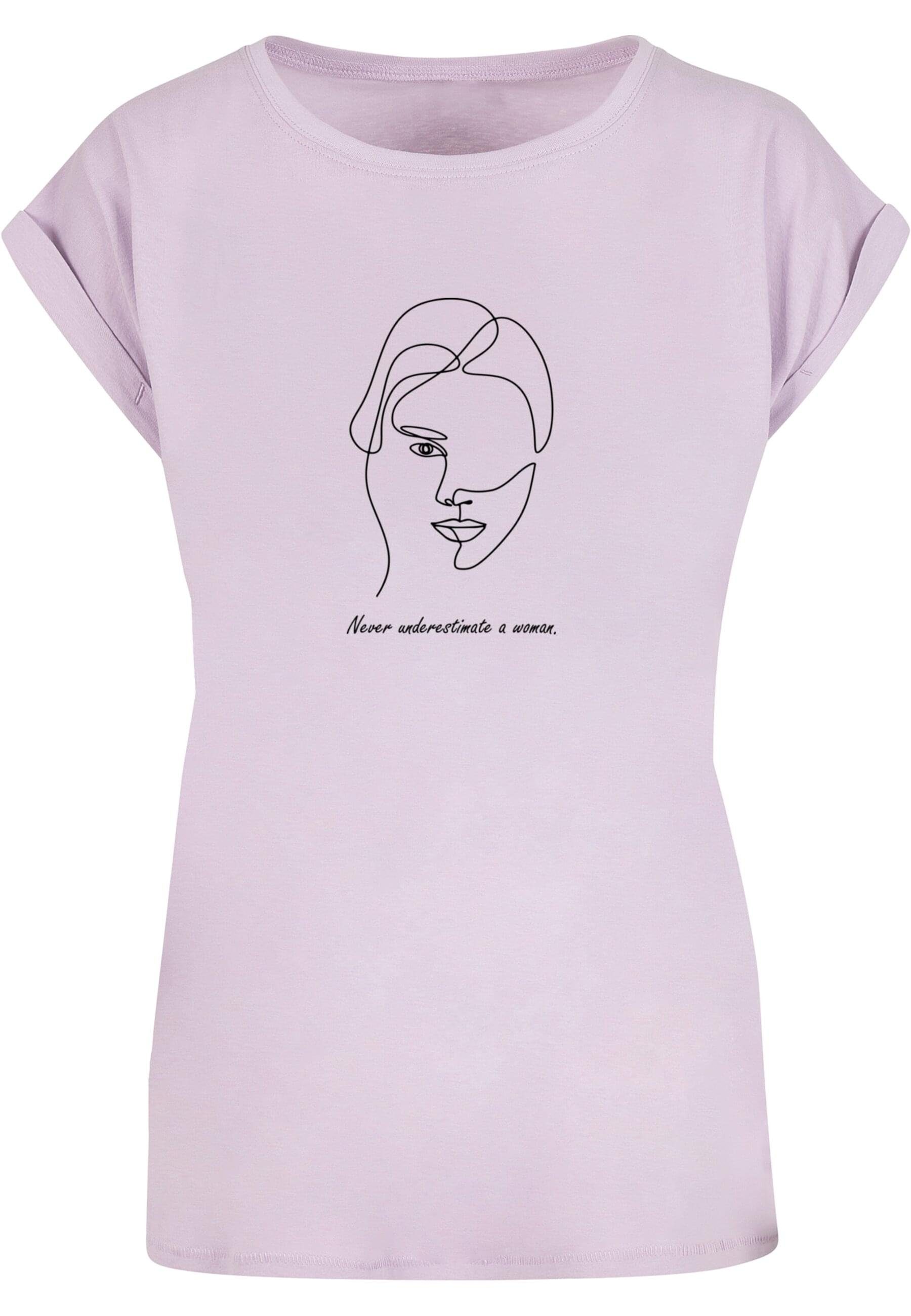 Tee Figure T-Shirt tlg) Ladies Extended WD Woman Damen Merchcode (1- Shoulder -